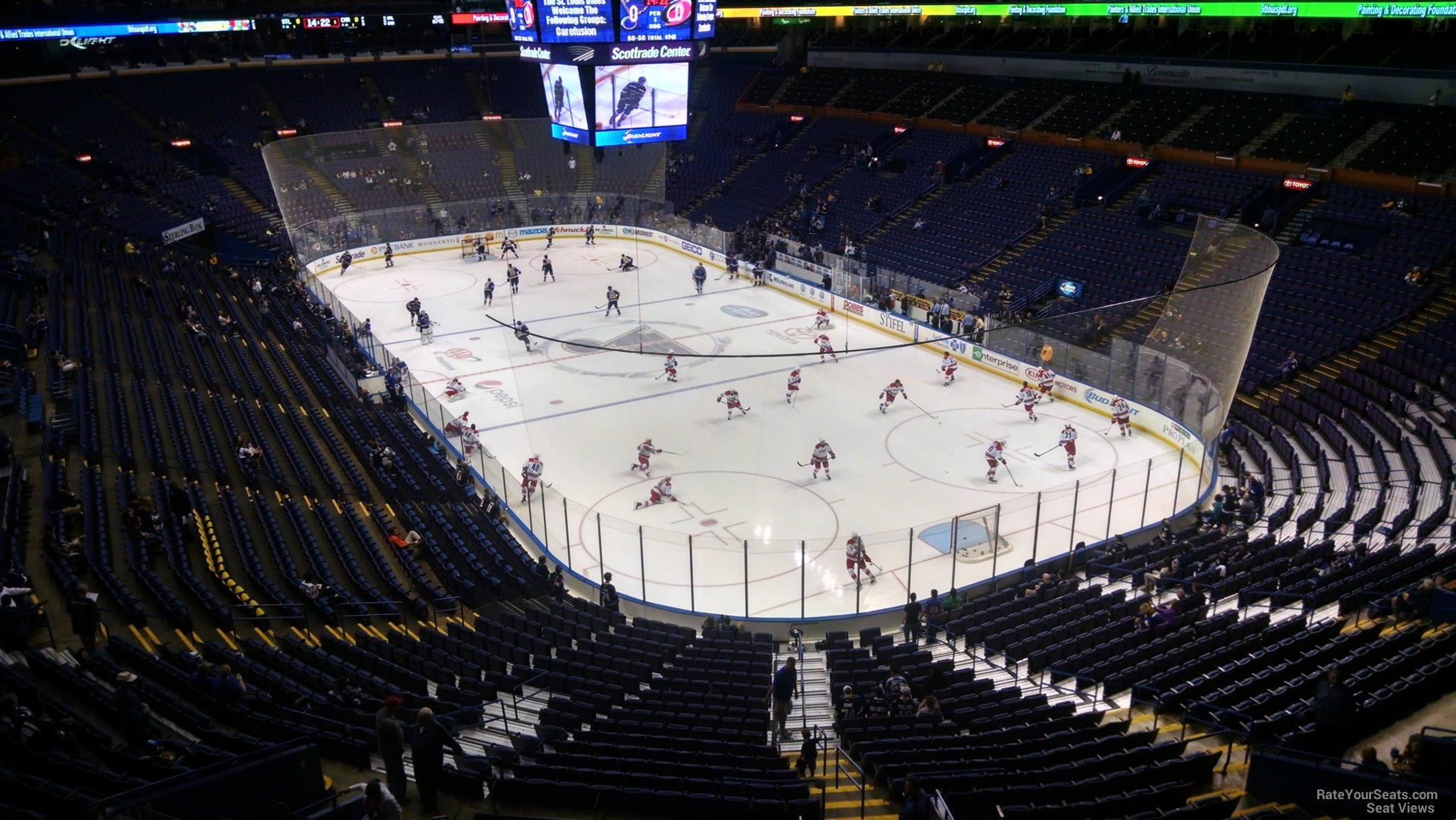 section 314, row a seat view  for hockey - enterprise center