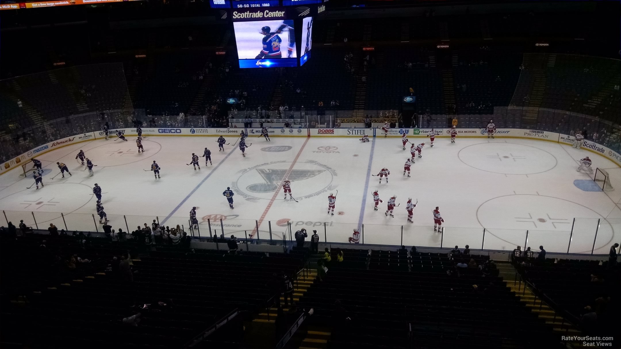 section 319, row d seat view  for hockey - enterprise center