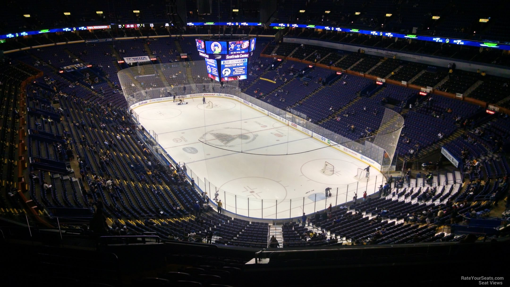 section 331, row q seat view for hockey - enterprise center