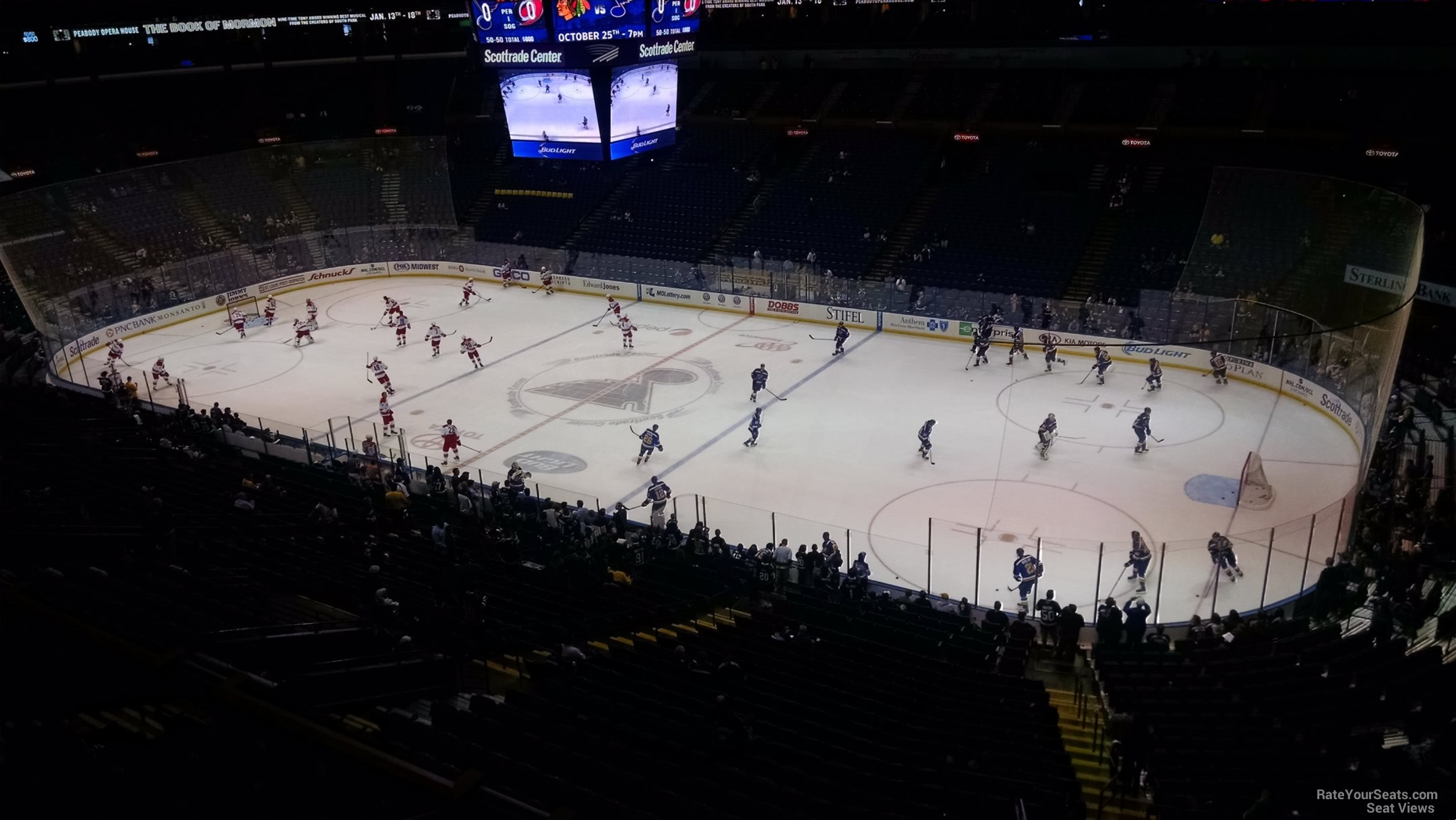 section 334, row a seat view  for hockey - enterprise center