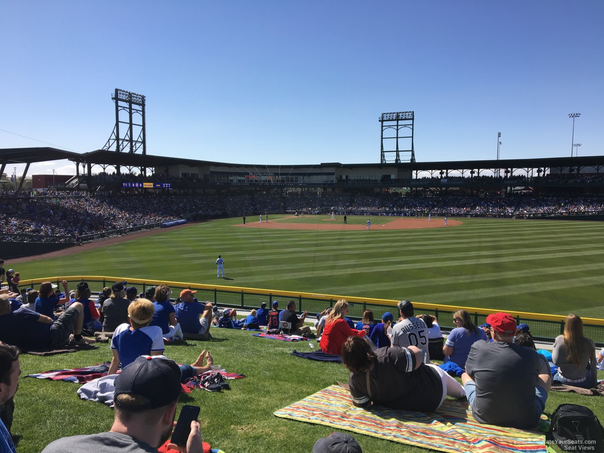 Sloan Park, section 108, home of Chicago Cubs, Mesa Solar Sox, page 1
