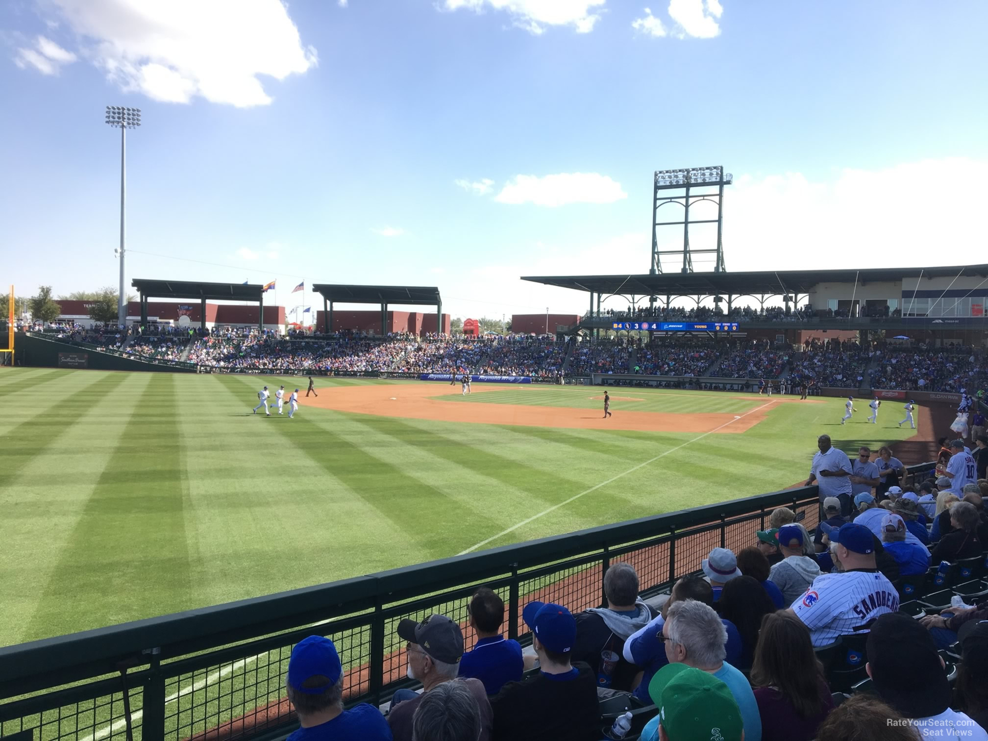section 101, row 16 seat view  - sloan park