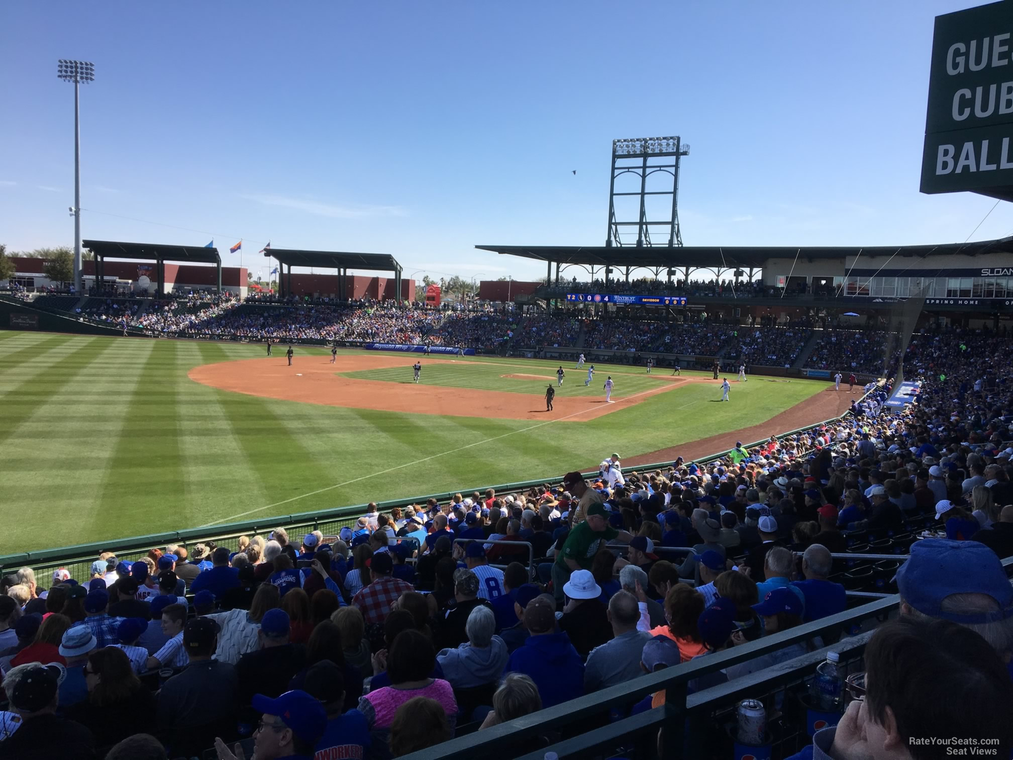 section 102, row 24 seat view  - sloan park