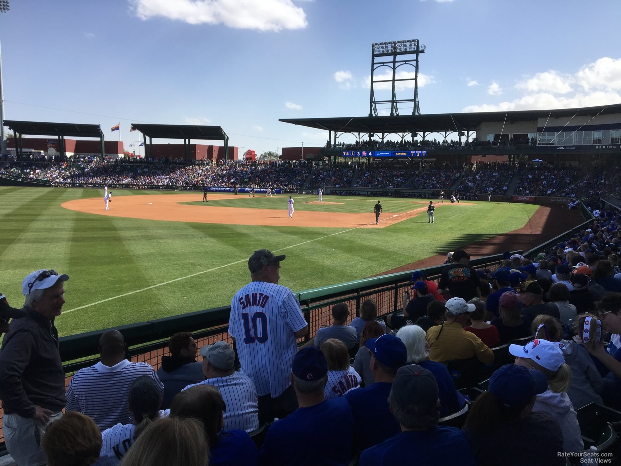 section 103, row 12 seat view  - sloan park