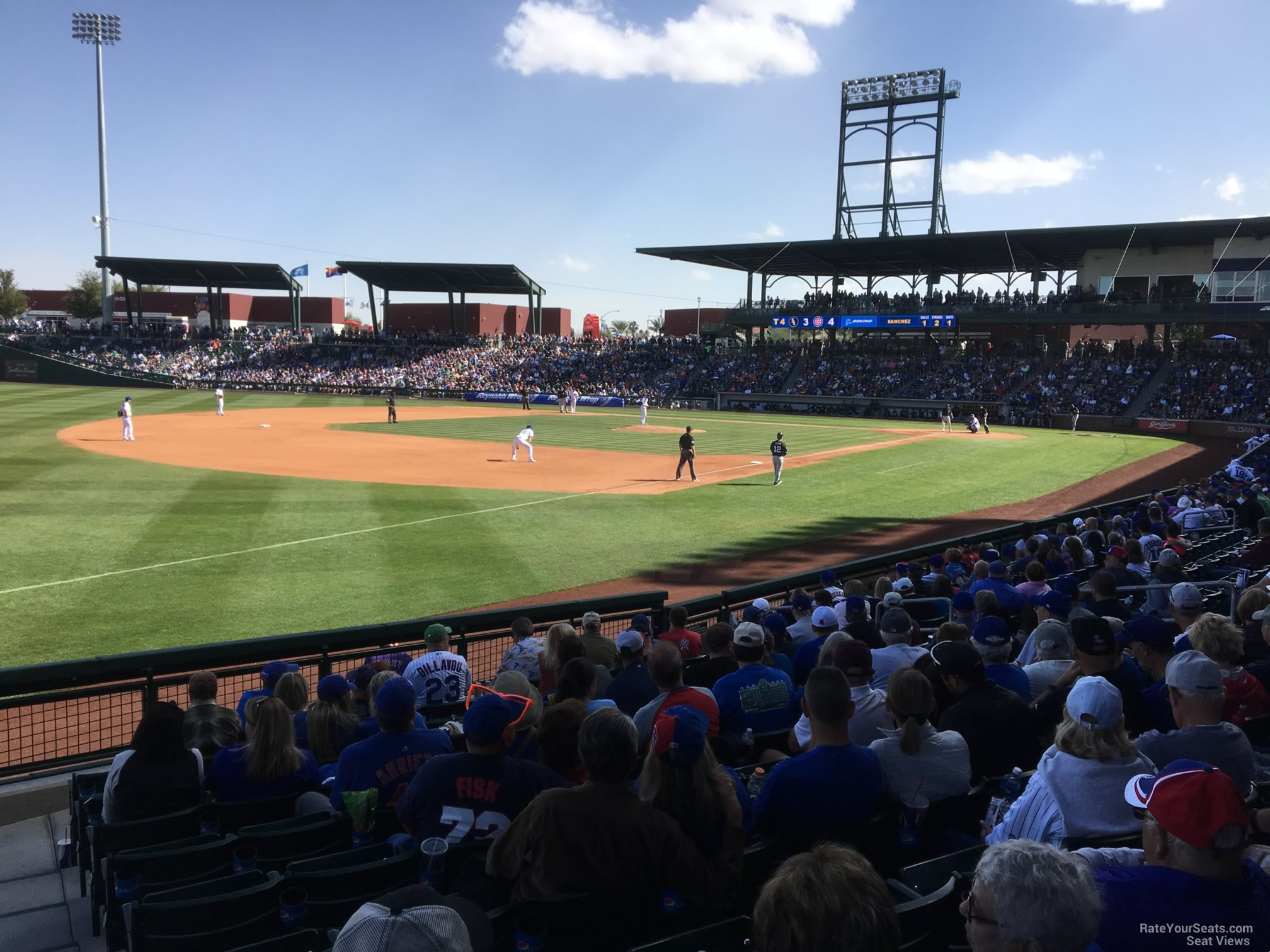 section 104, row 12 seat view  - sloan park