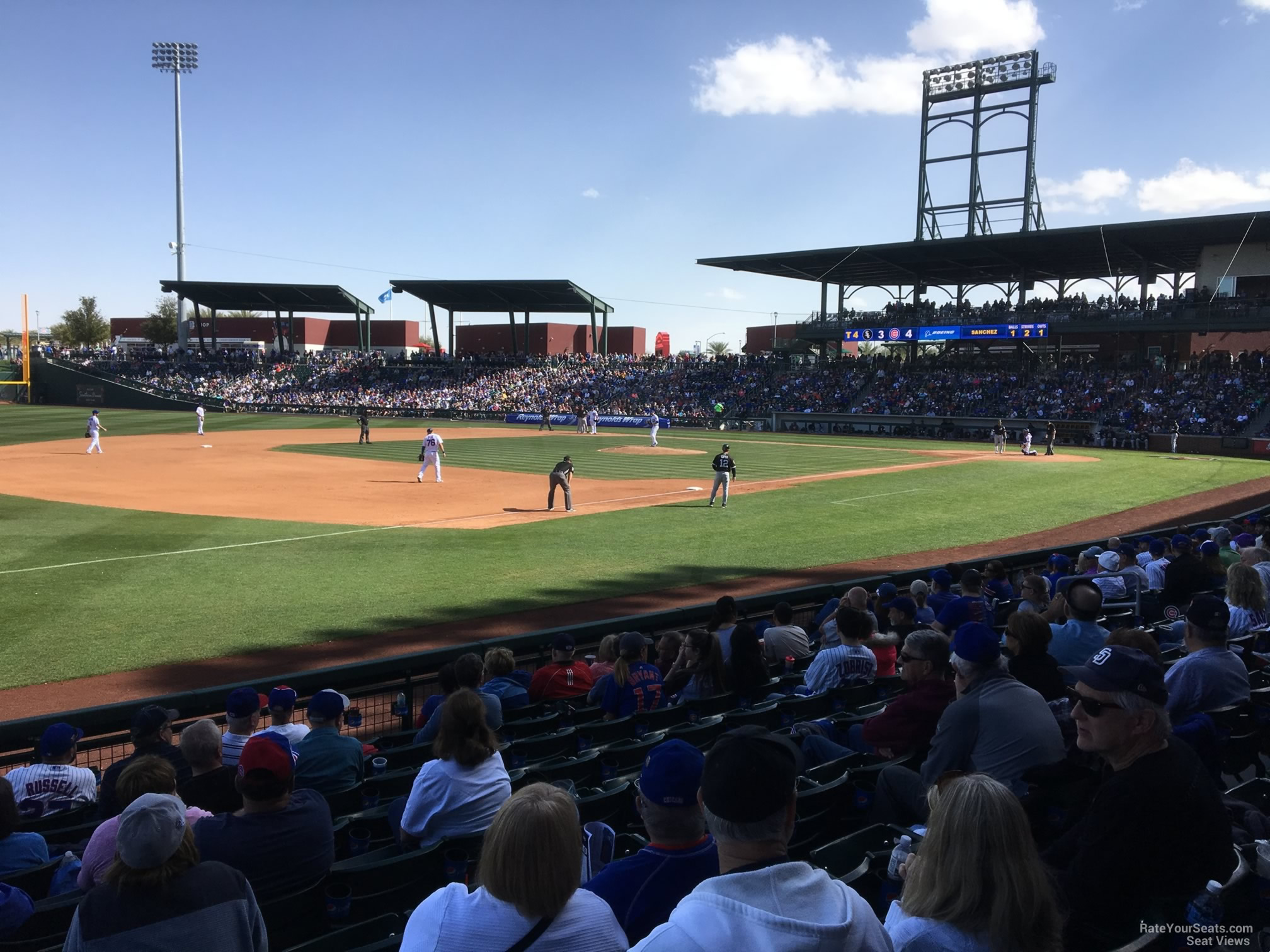 section 105, row 12 seat view  - sloan park