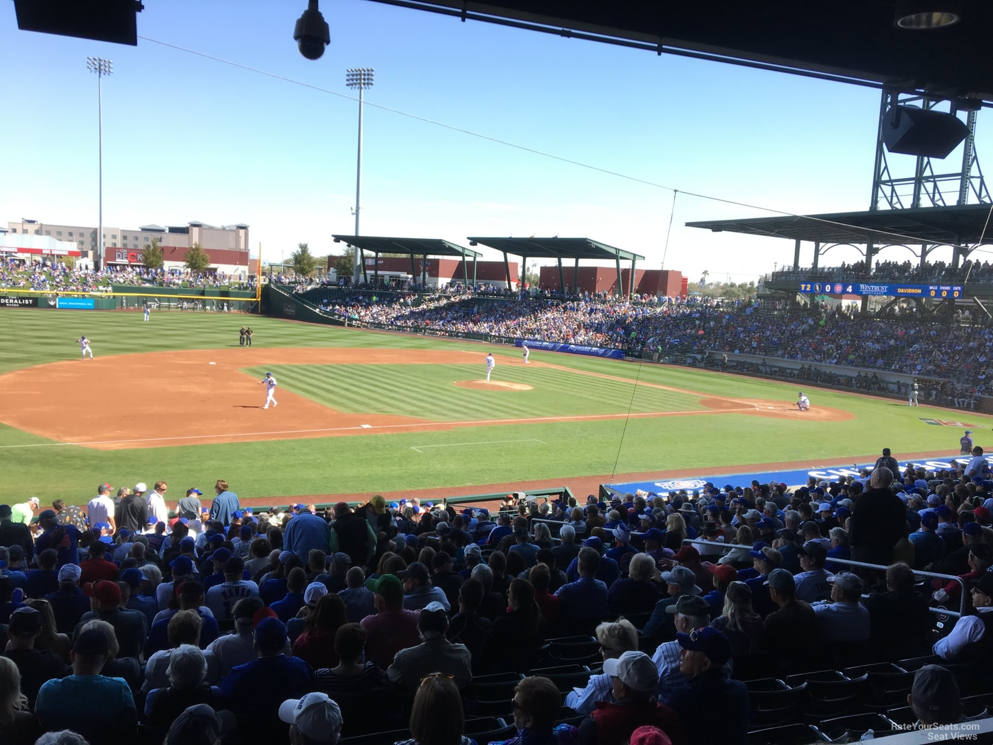 section 105, row 24 seat view  - sloan park