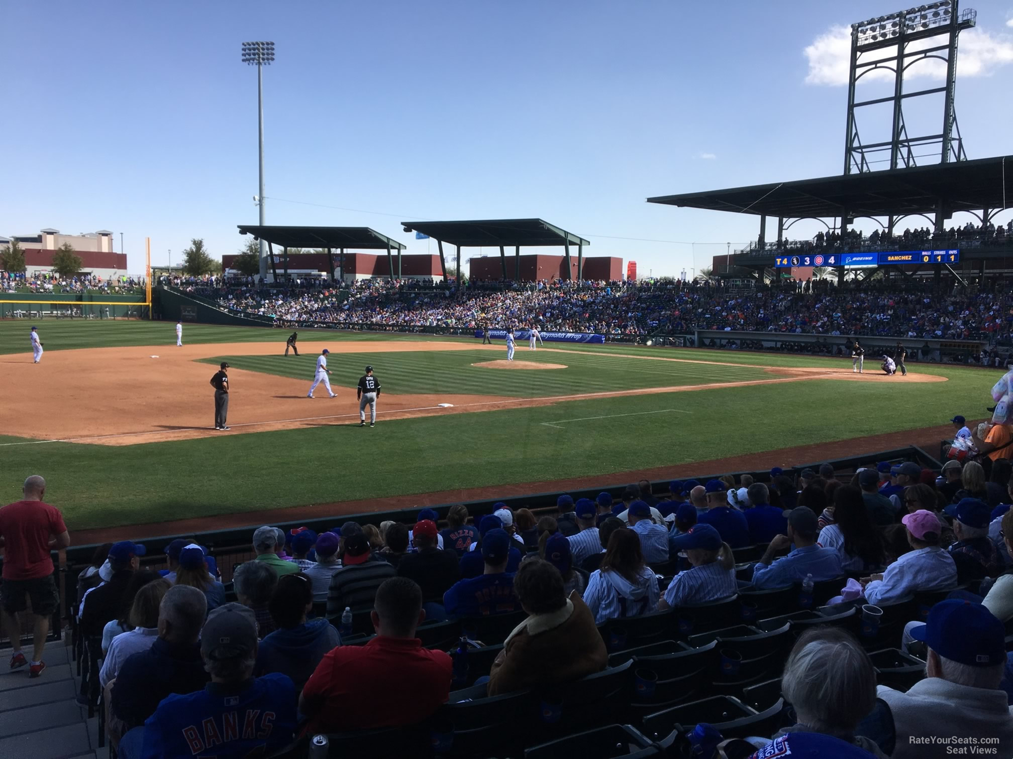 section 106, row 12 seat view  - sloan park