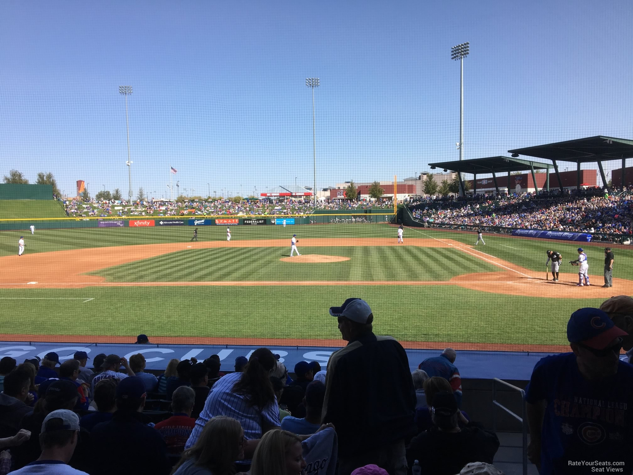 section 108, row 12 seat view  - sloan park