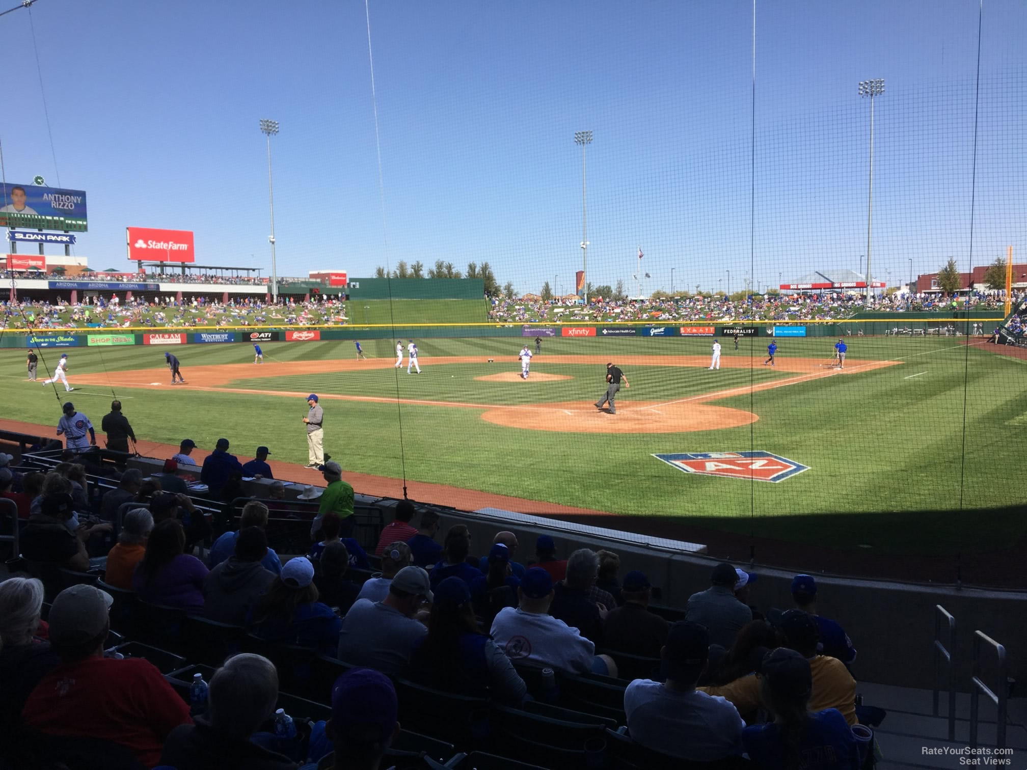 section 110, row 12 seat view  - sloan park