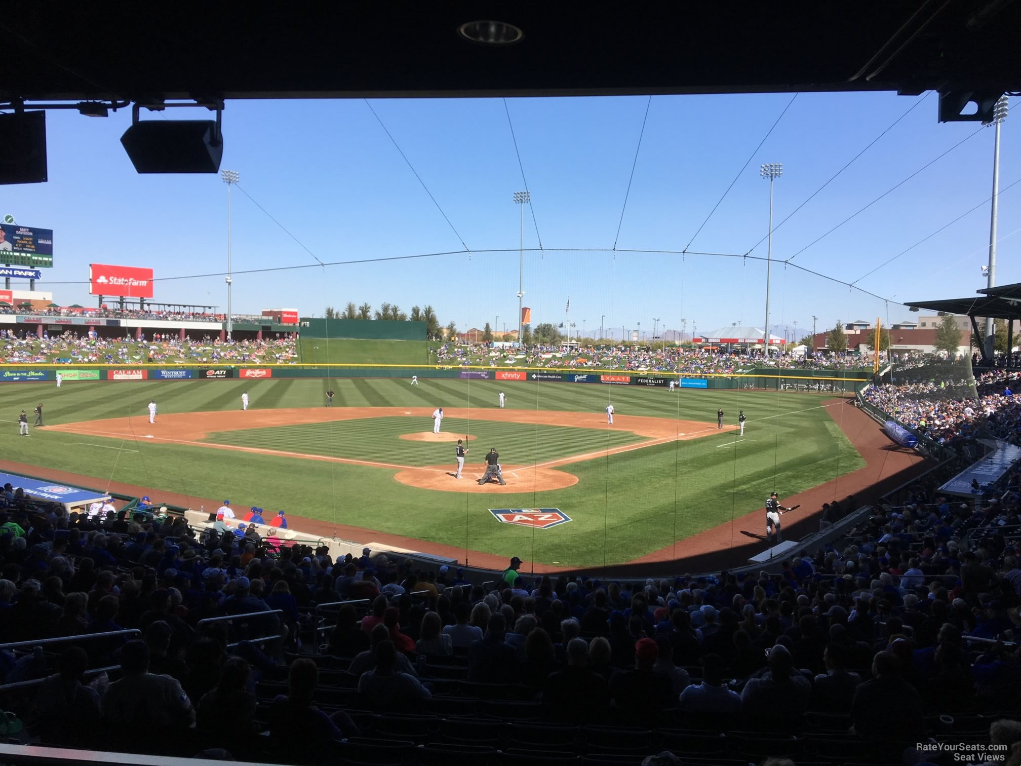 section 111, row 24 seat view  - sloan park