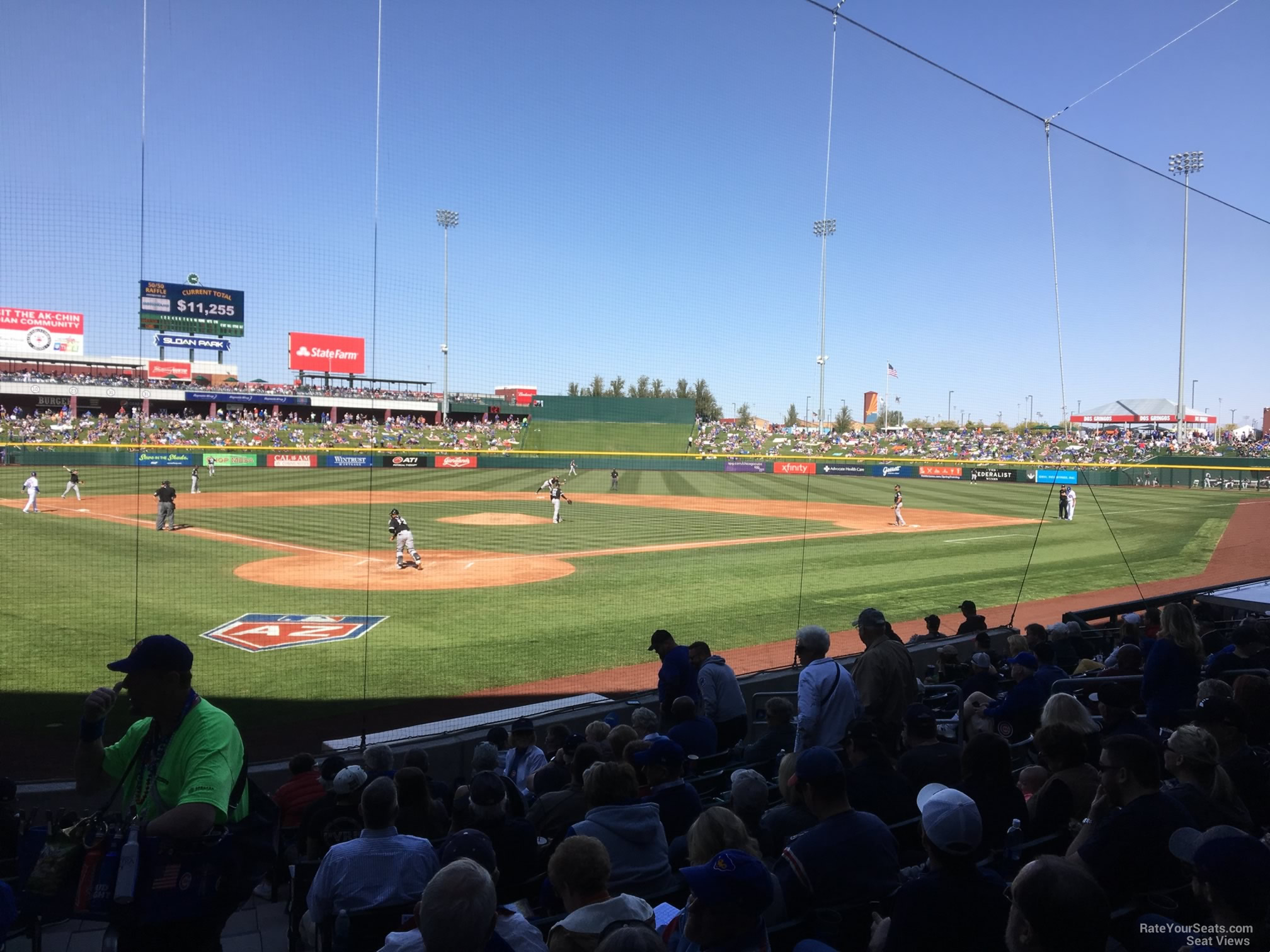 section 112, row 12 seat view  - sloan park