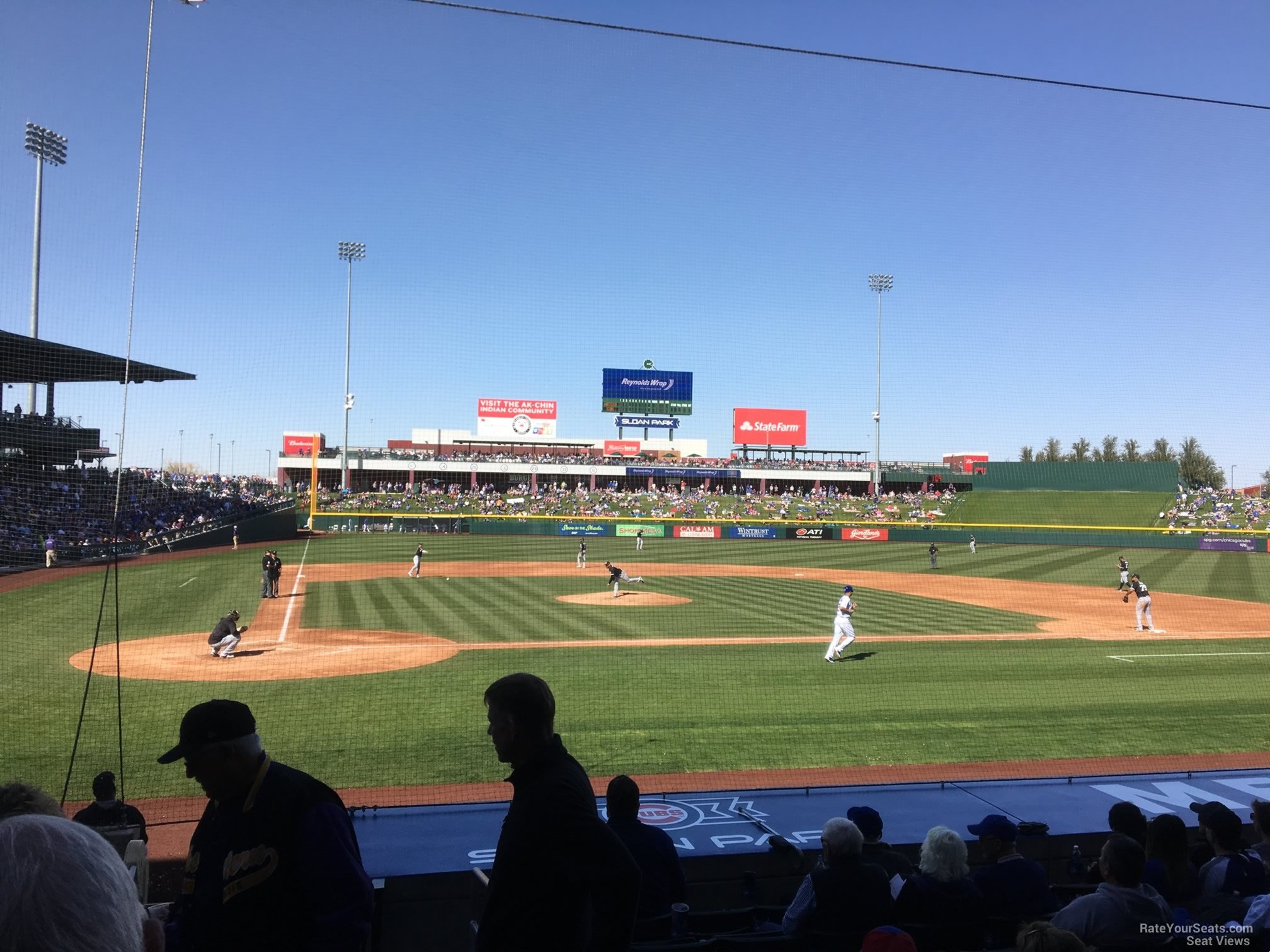 section 113, row 12 seat view  - sloan park