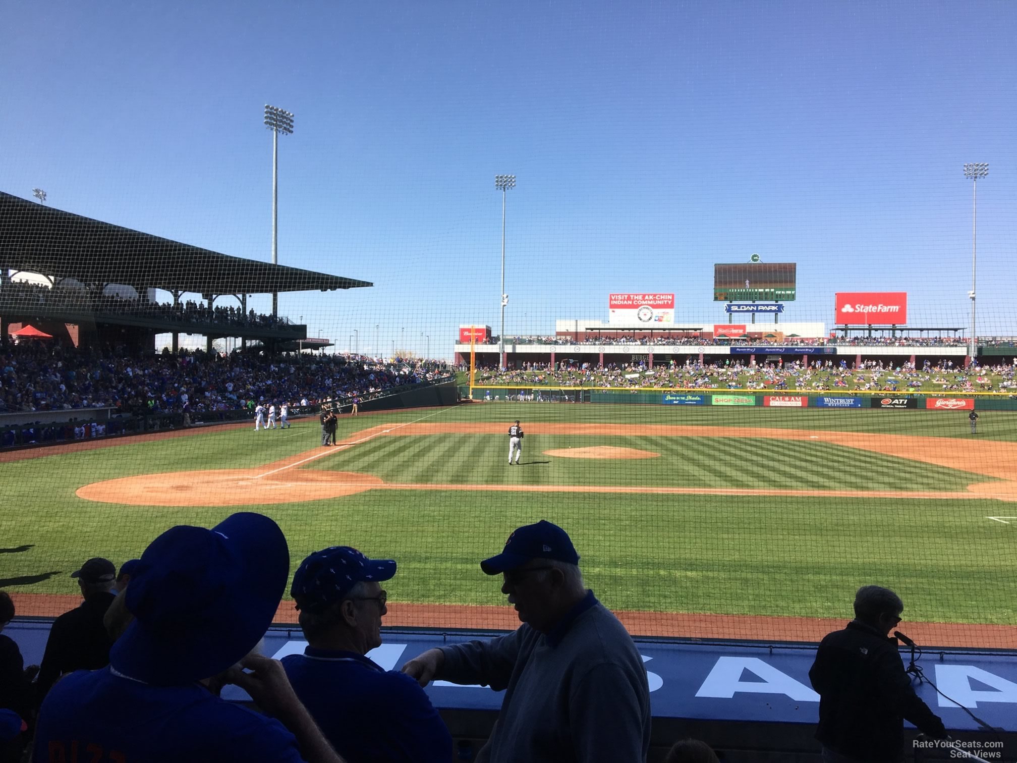 section 114, row 12 seat view  - sloan park