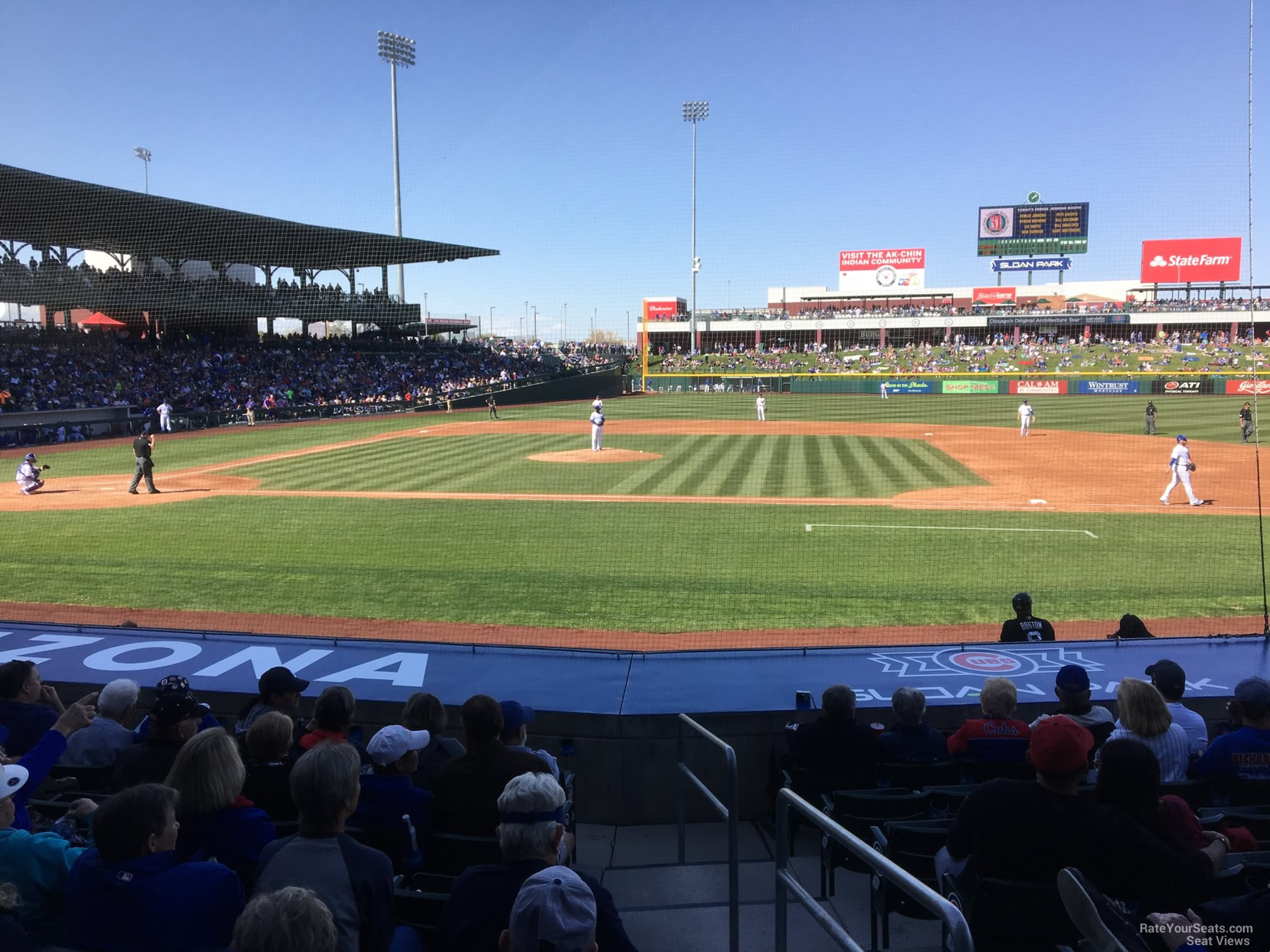 section 115, row 12 seat view  - sloan park