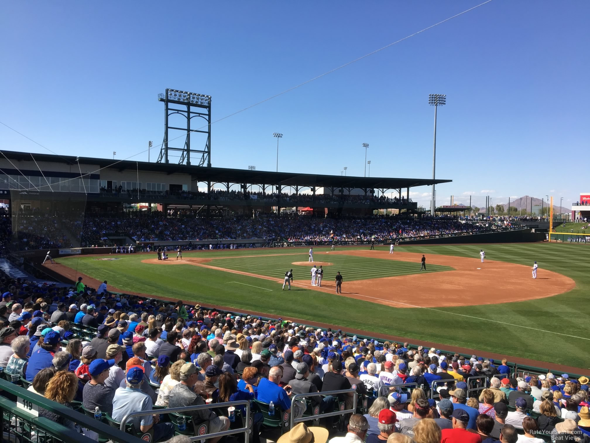 section 119, row 24 seat view  - sloan park