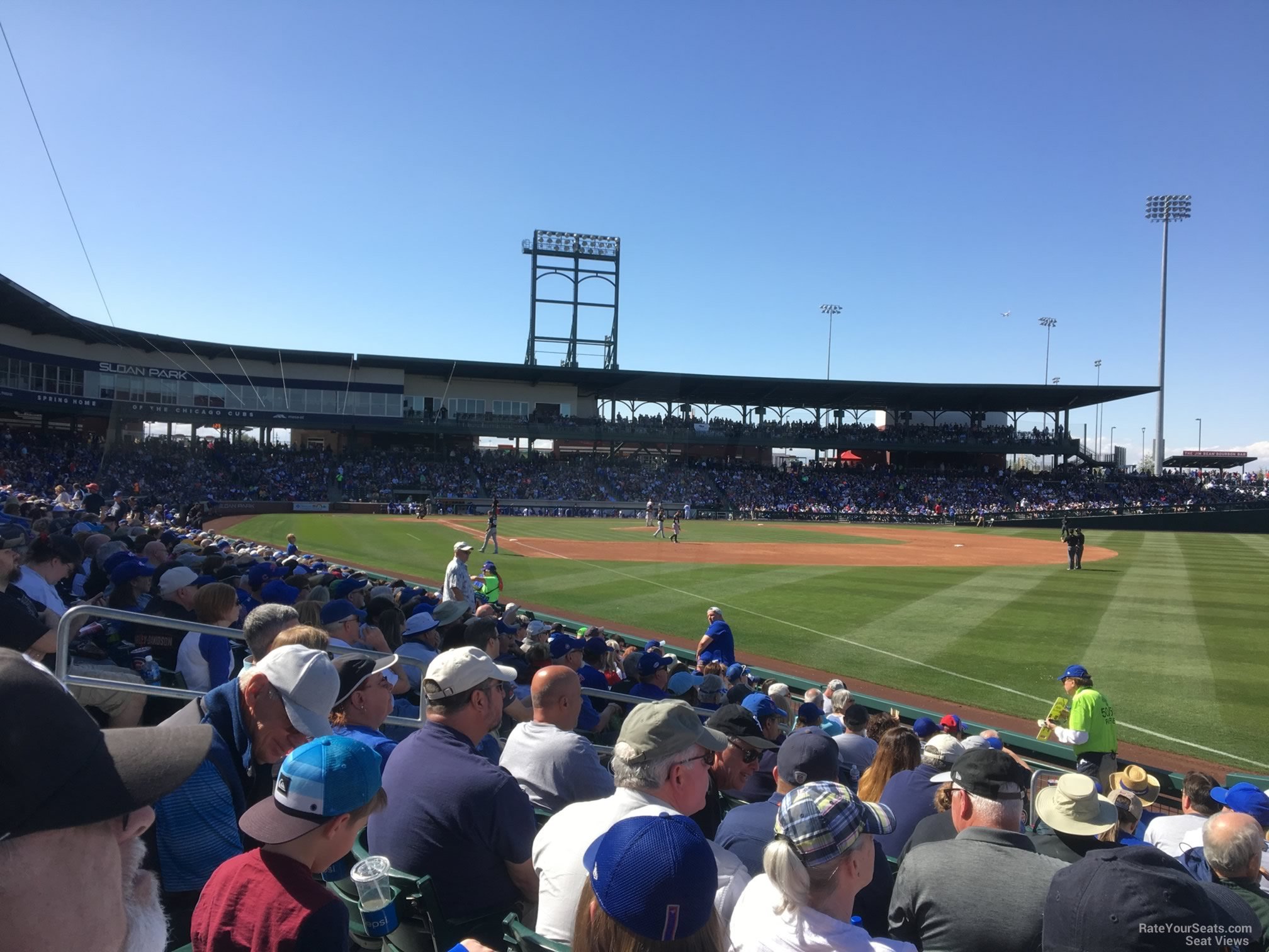section 121, row 12 seat view  - sloan park