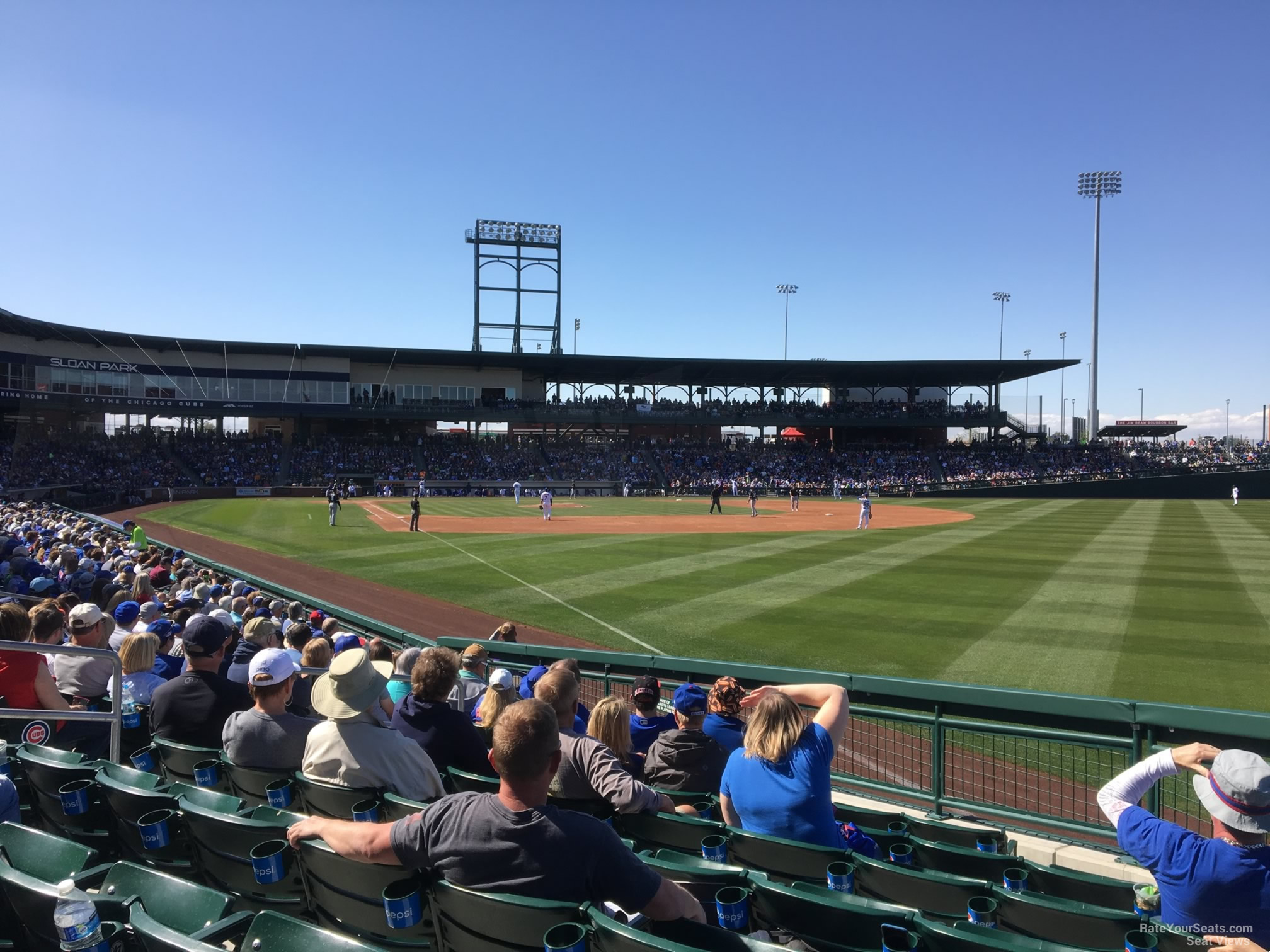 section 122, row 12 seat view  - sloan park