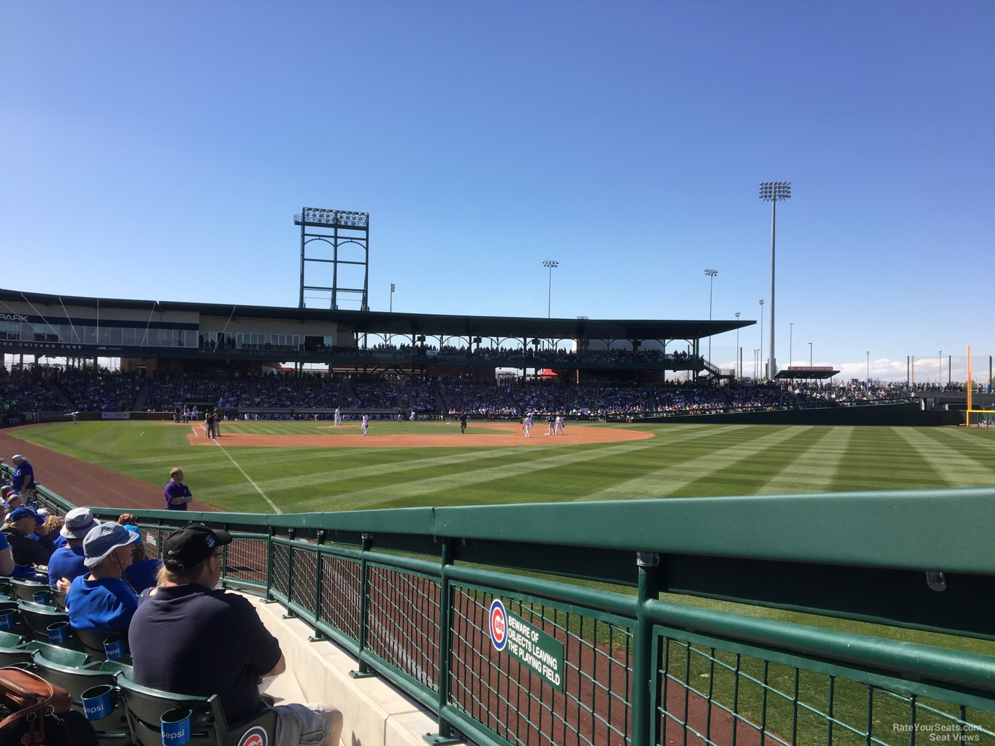 section 123, row 12 seat view  - sloan park
