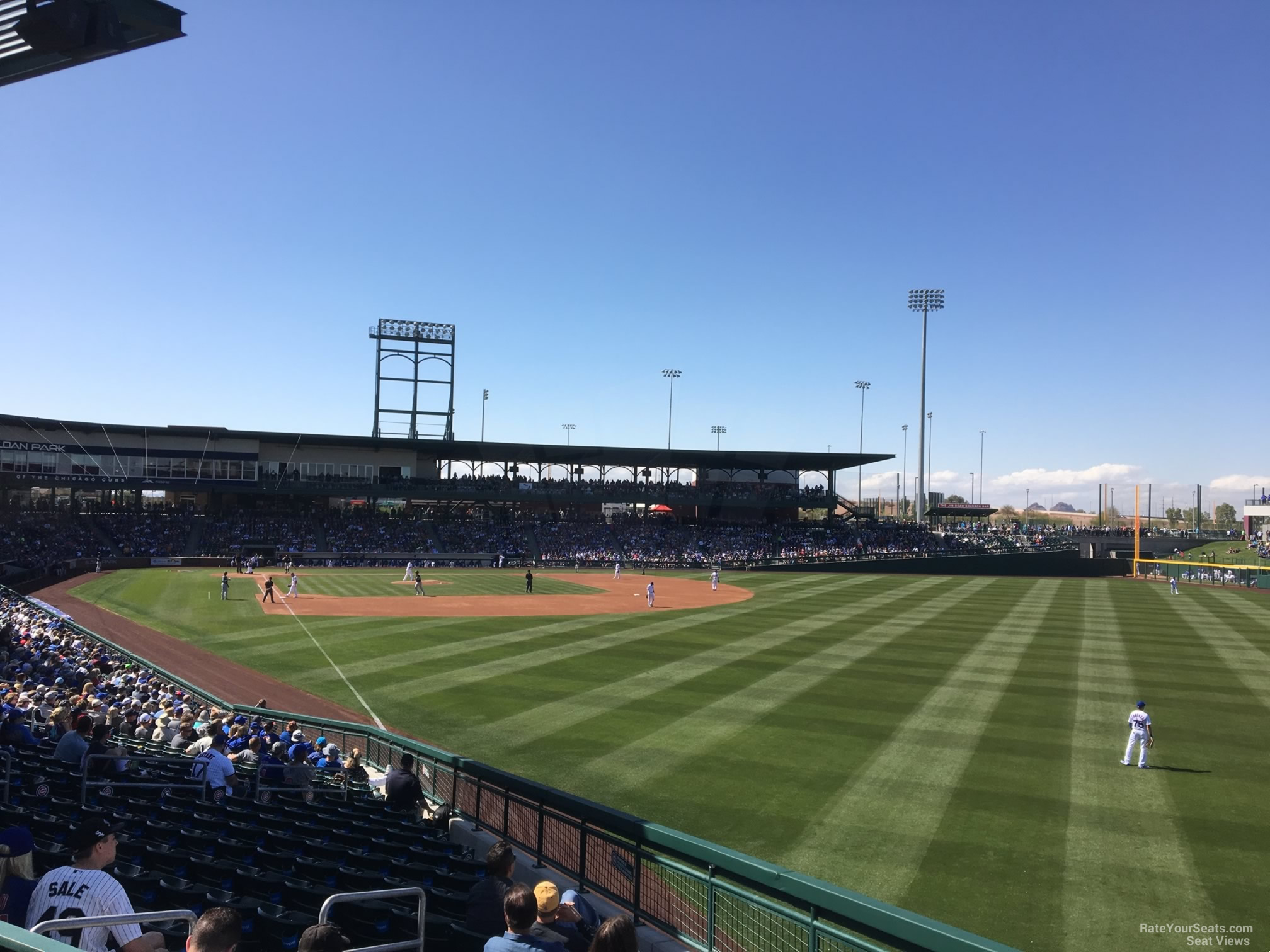 section 124, row 24 seat view  - sloan park