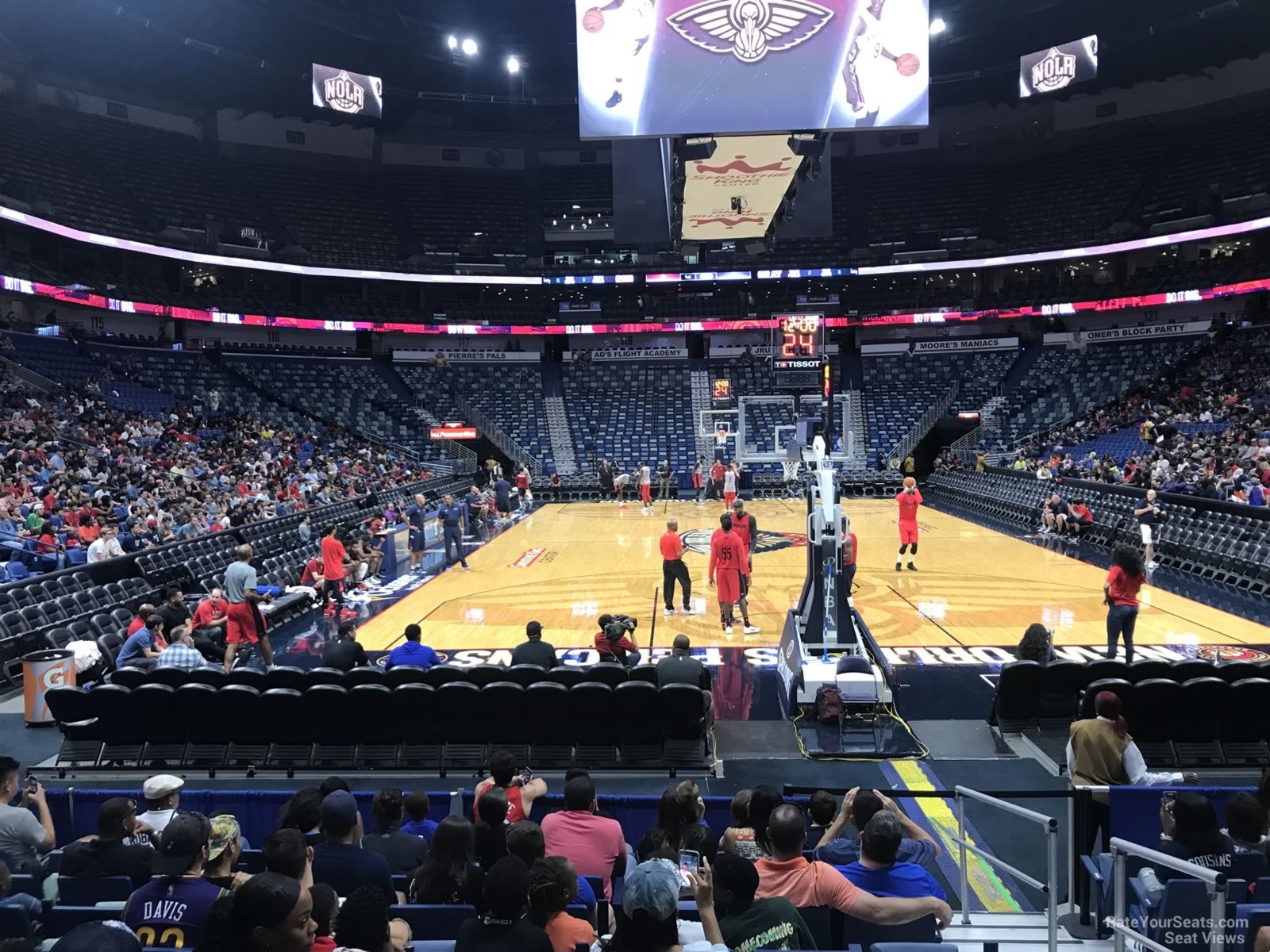 section 107, row 9 seat view  for basketball - smoothie king center