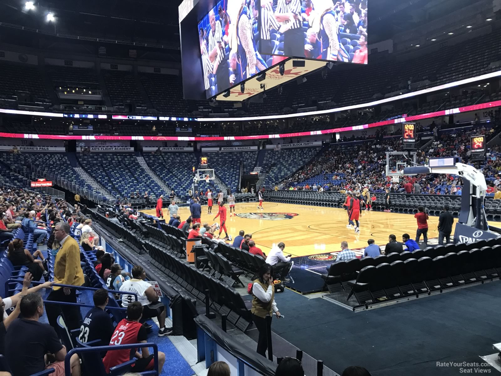section 109, row 9 seat view  for basketball - smoothie king center