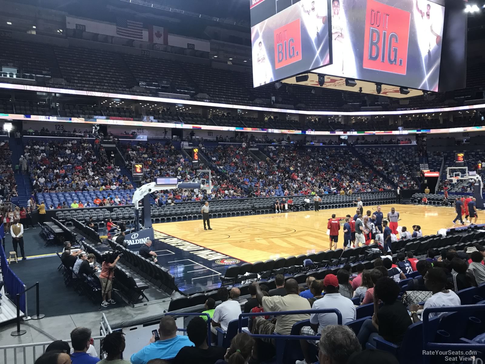 section 115, row 9 seat view  for basketball - smoothie king center