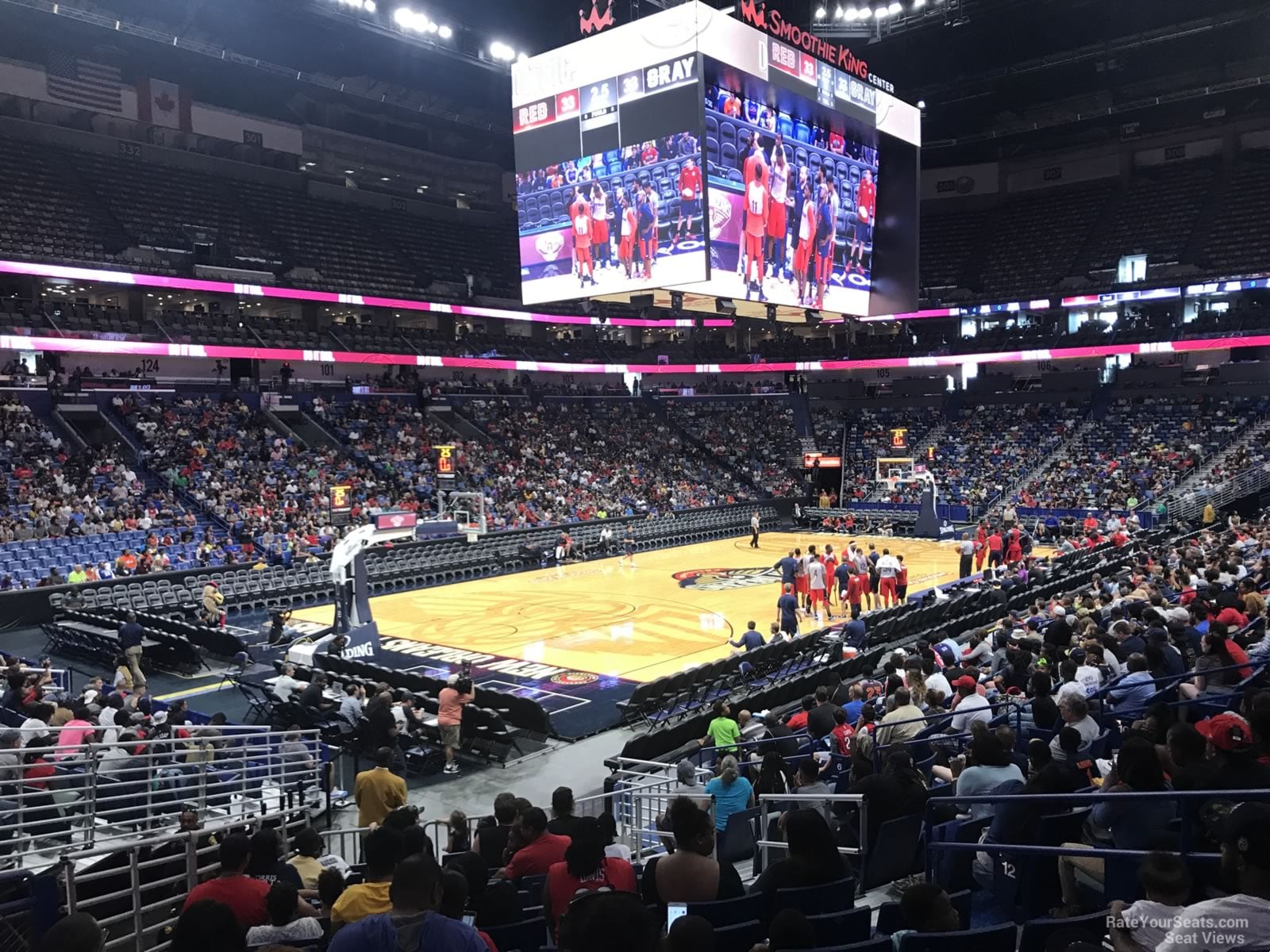 section 116, row 20 seat view  for basketball - smoothie king center