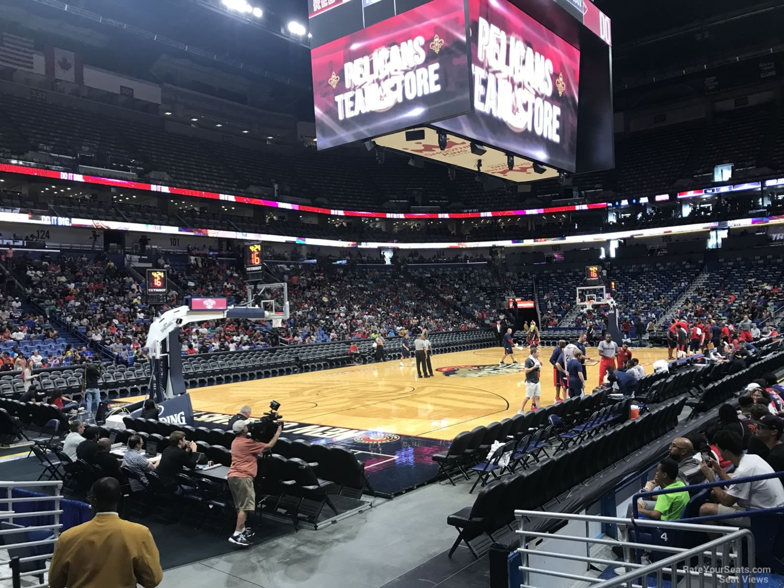section 116, row 9 seat view  for basketball - smoothie king center