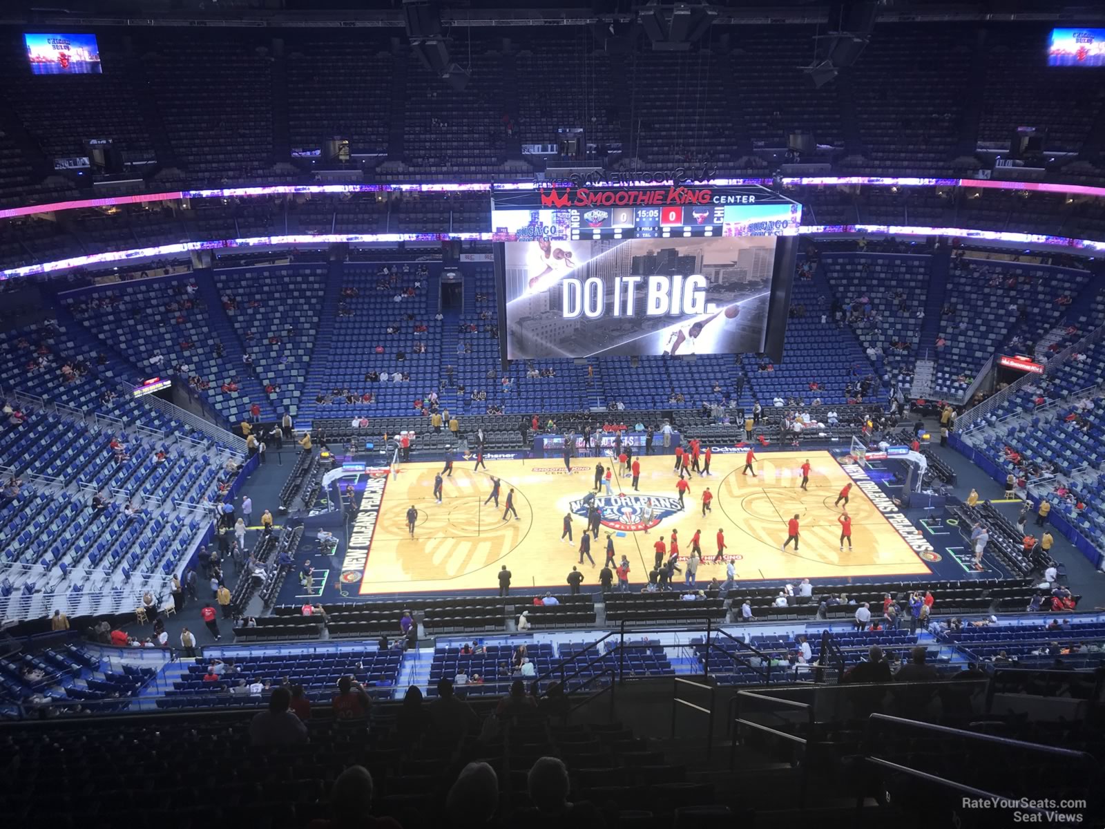 section 301, row 16 seat view  for basketball - smoothie king center