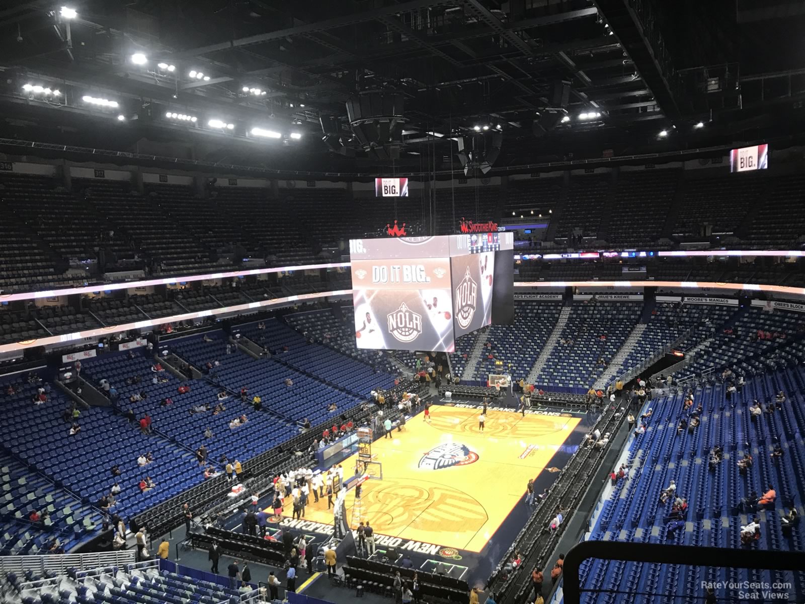 section 306, row 5 seat view  for basketball - smoothie king center