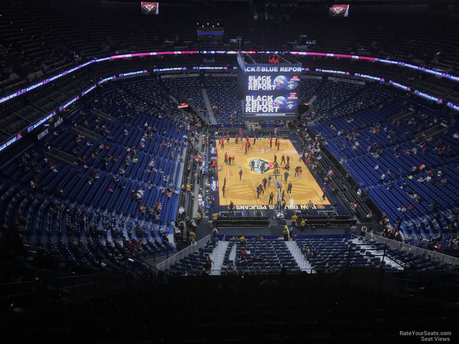 section 309, row 16 seat view  for basketball - smoothie king center