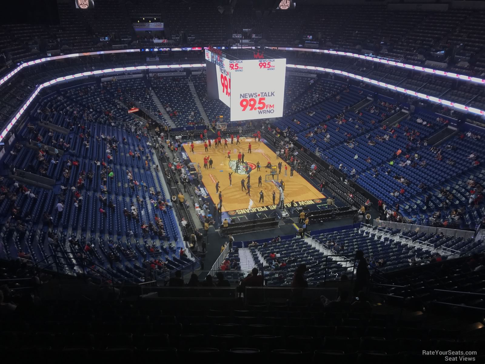 section 310, row 16 seat view  for basketball - smoothie king center