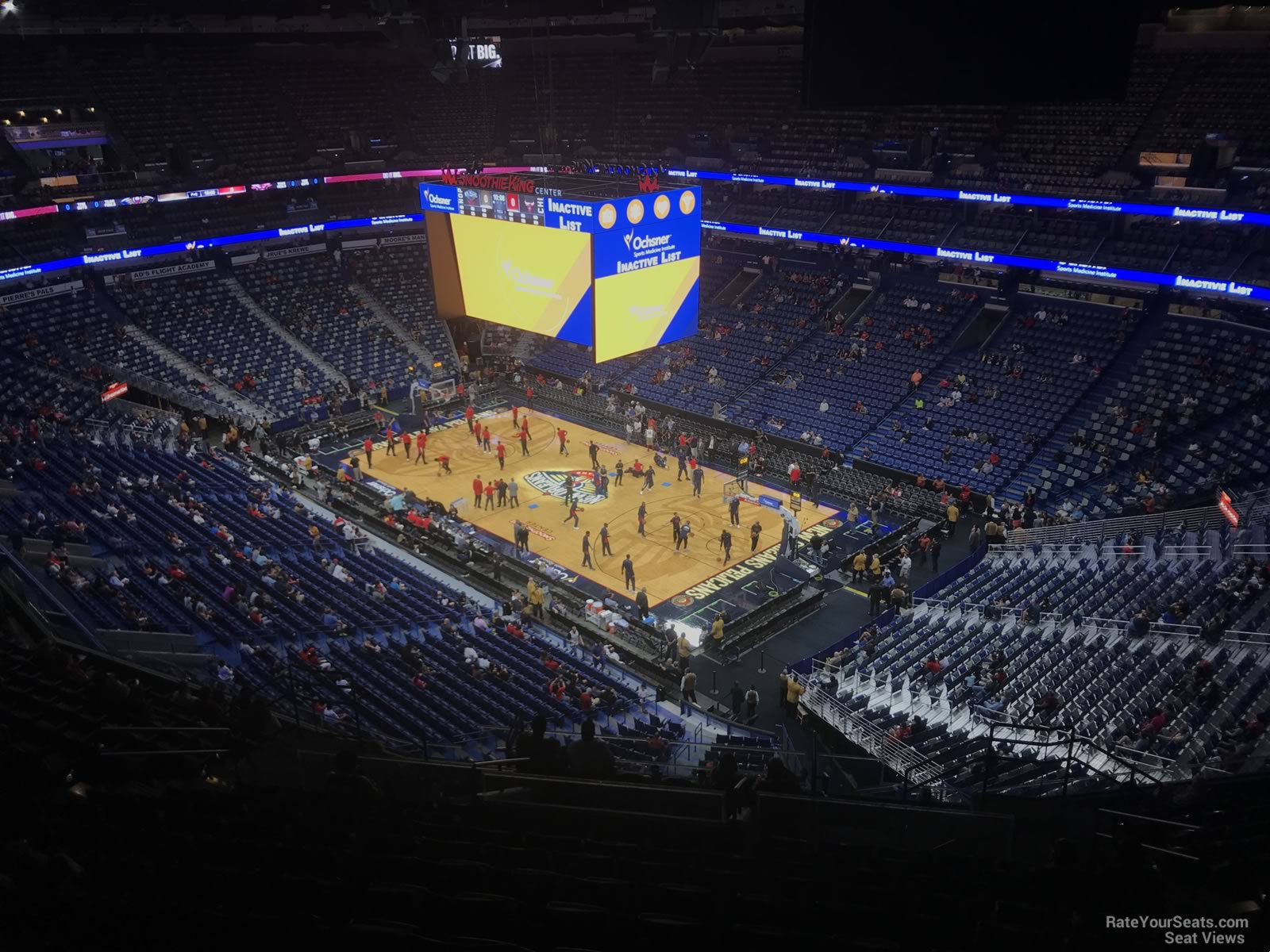 section 312, row 16 seat view  for basketball - smoothie king center