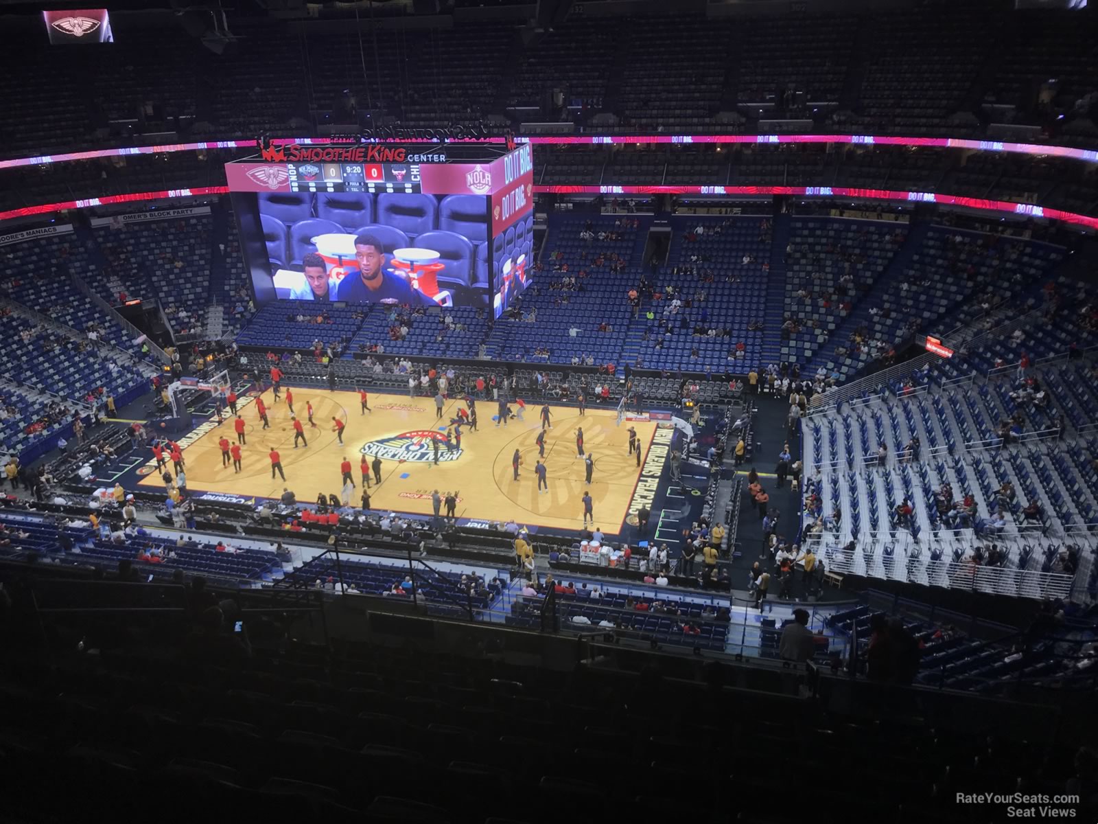 section 314, row 16 seat view  for basketball - smoothie king center