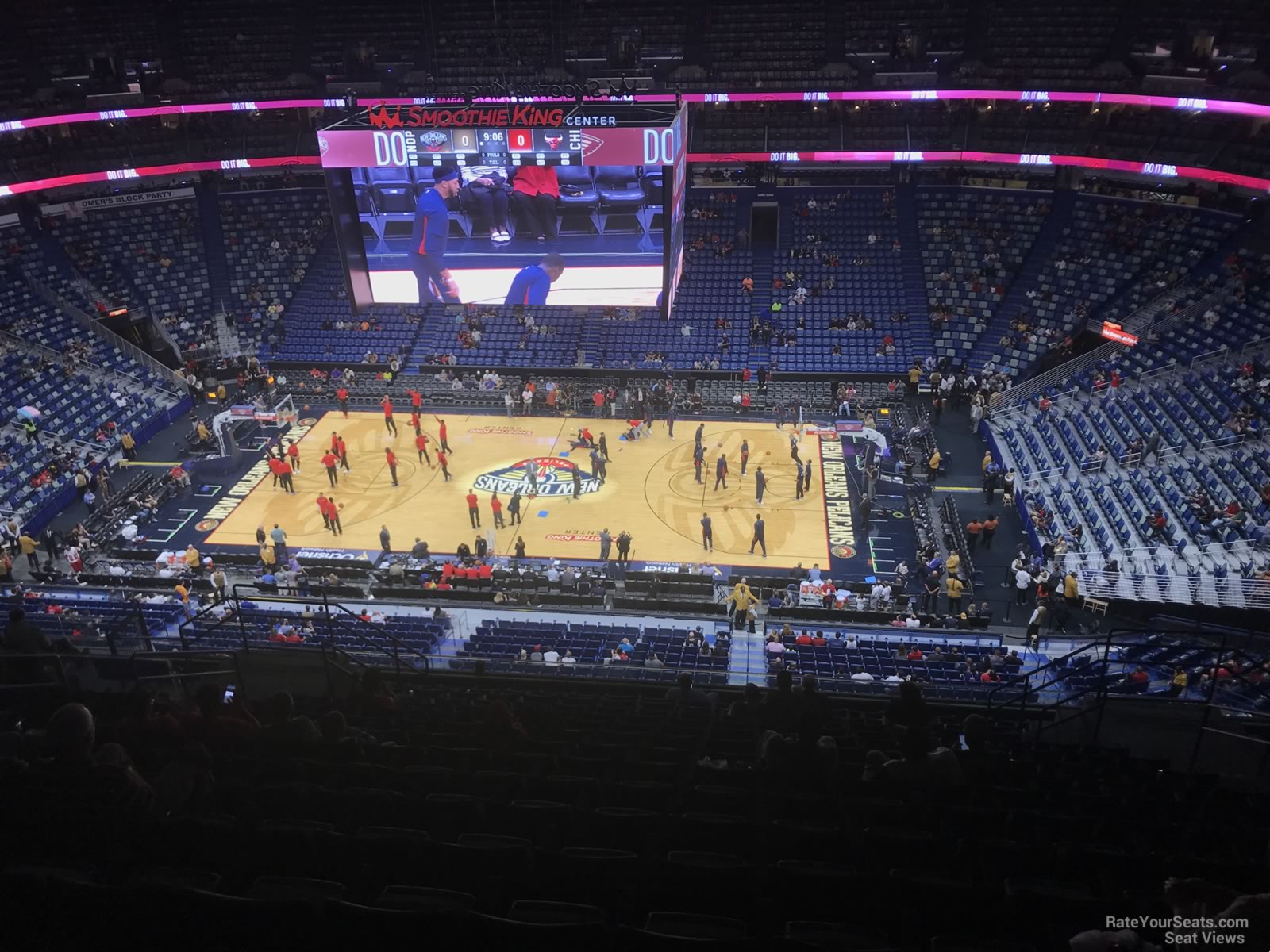 section 315, row 16 seat view  for basketball - smoothie king center