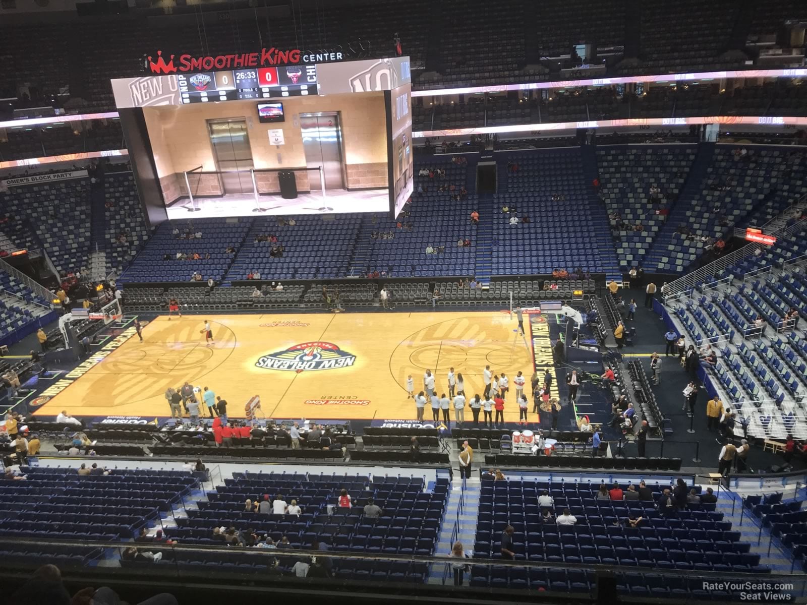 section 315, row 5 seat view  for basketball - smoothie king center
