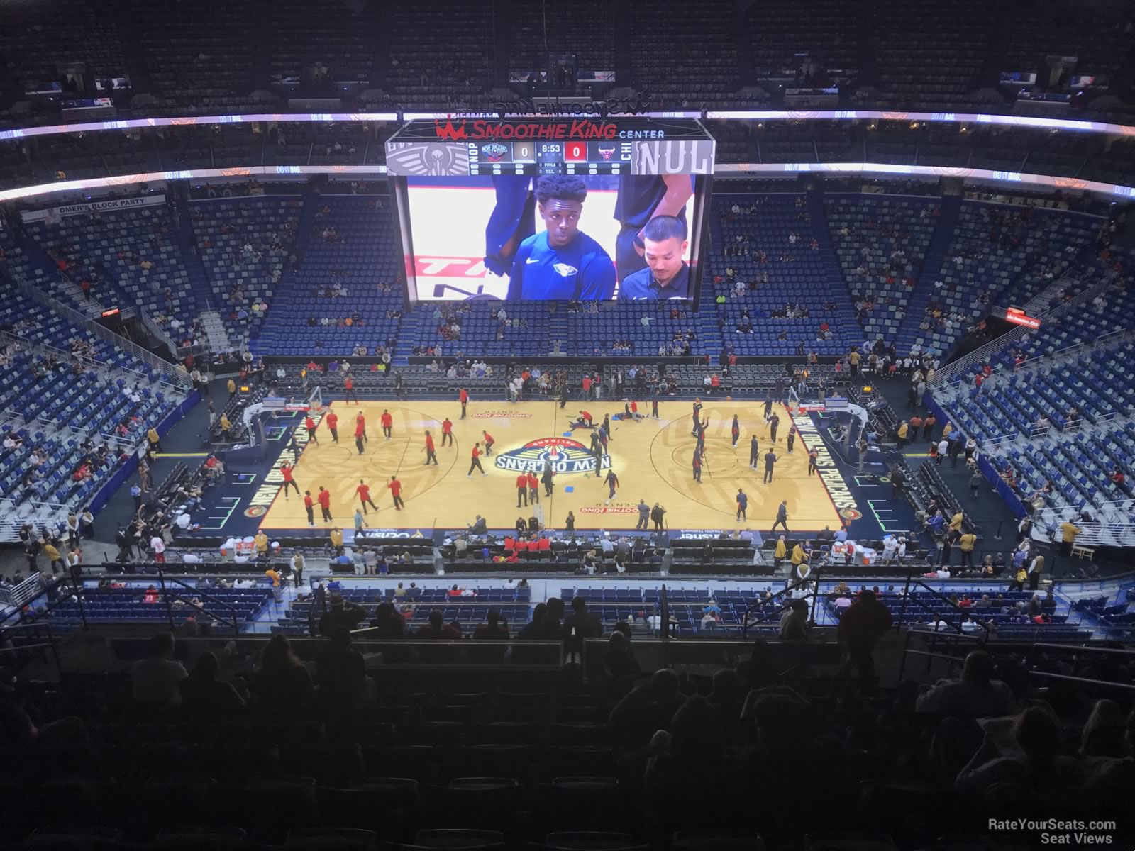 section 316, row 16 seat view  for basketball - smoothie king center