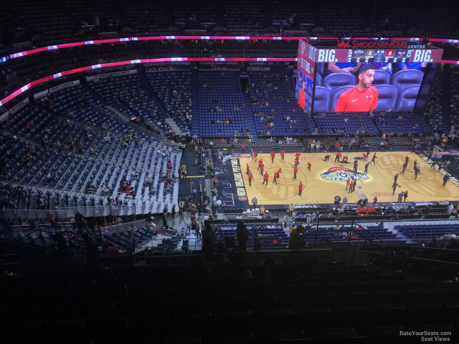 section 318, row 16 seat view  for basketball - smoothie king center