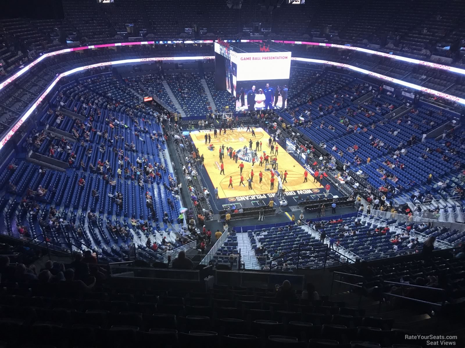 section 326, row 16 seat view  for basketball - smoothie king center