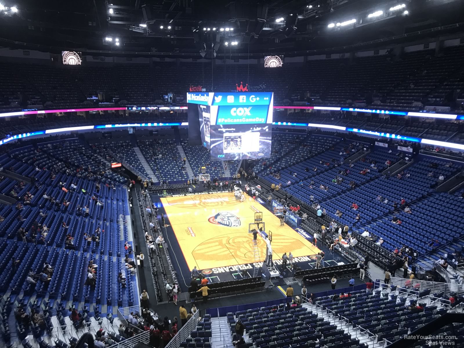 section 326, row 5 seat view  for basketball - smoothie king center