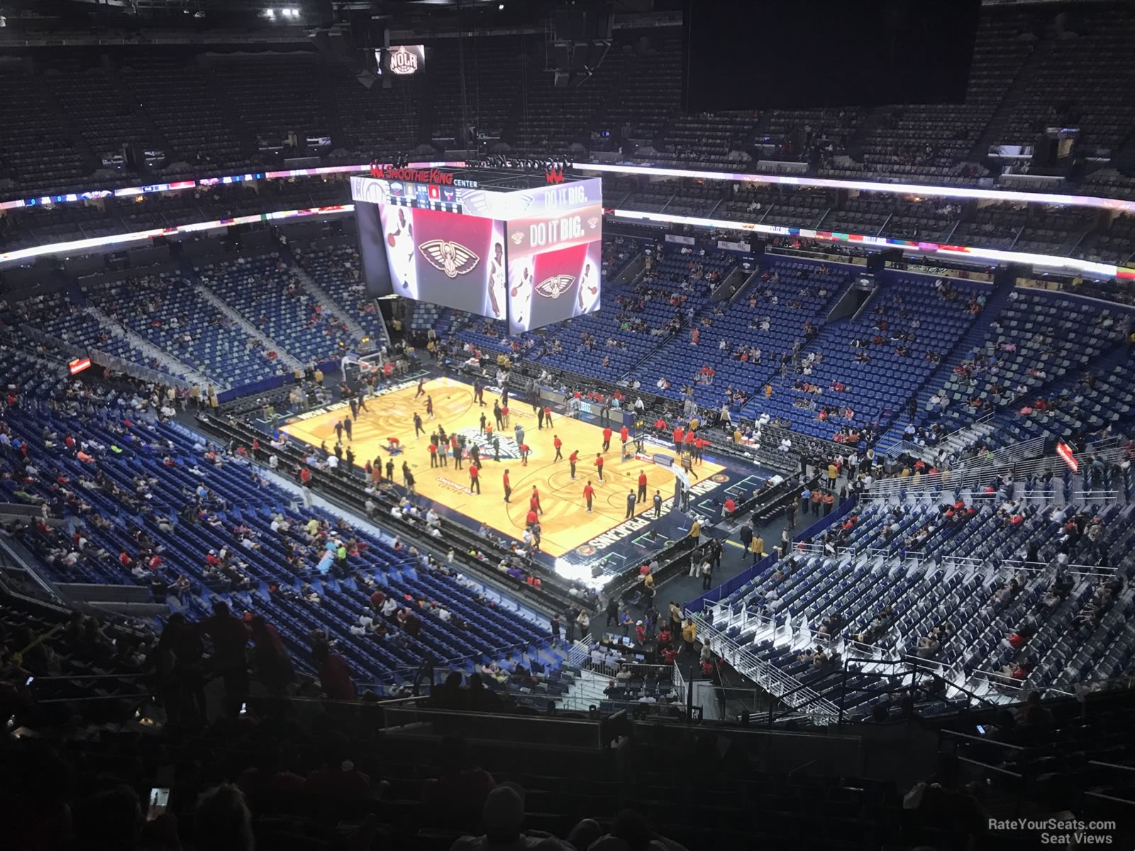 section 328, row 16 seat view  for basketball - smoothie king center