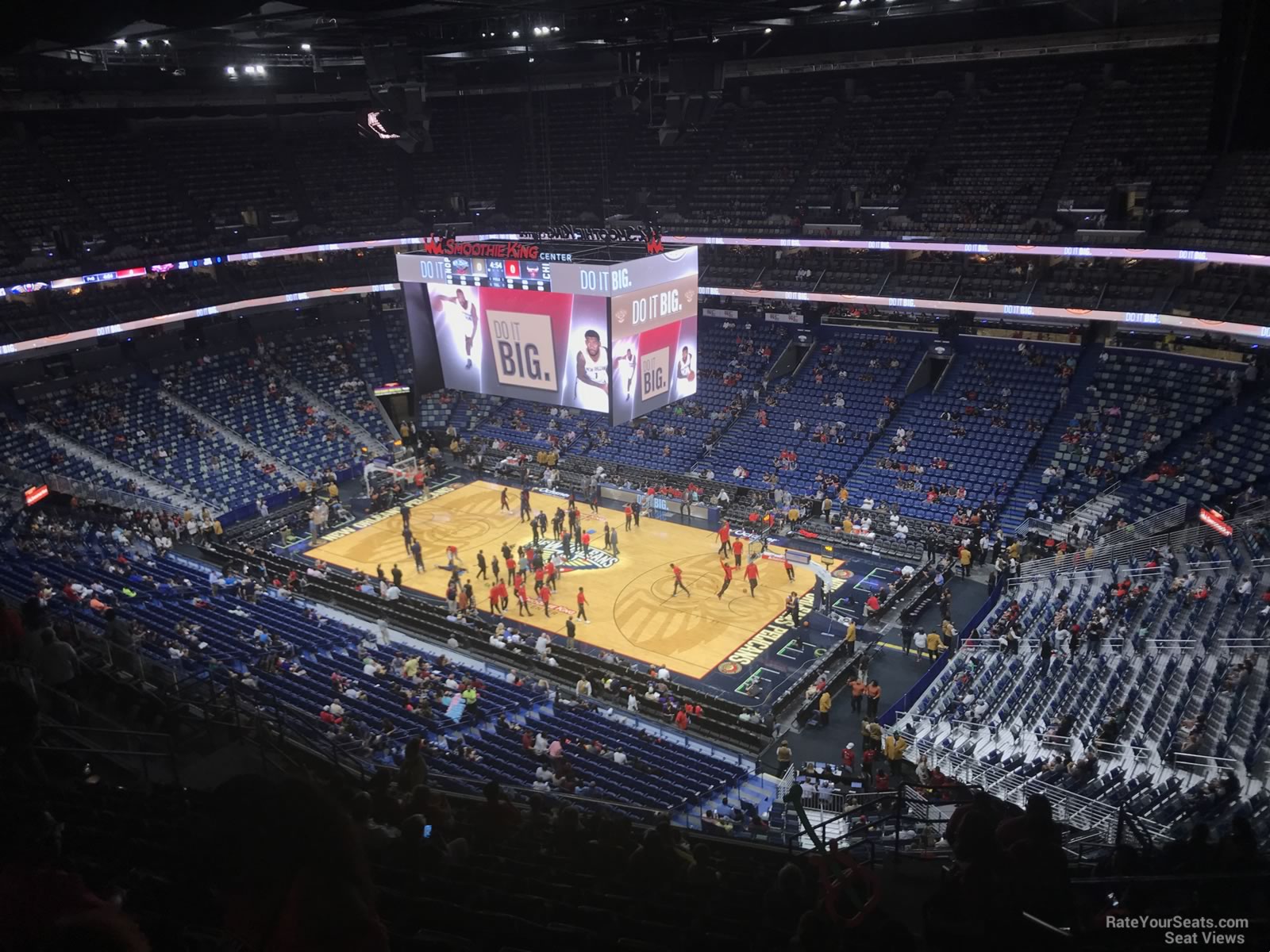 section 329, row 16 seat view  for basketball - smoothie king center