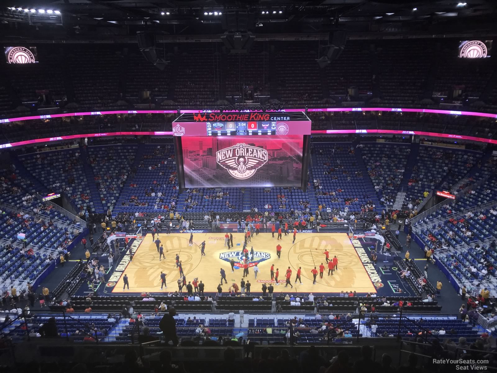 section 332, row 16 seat view  for basketball - smoothie king center