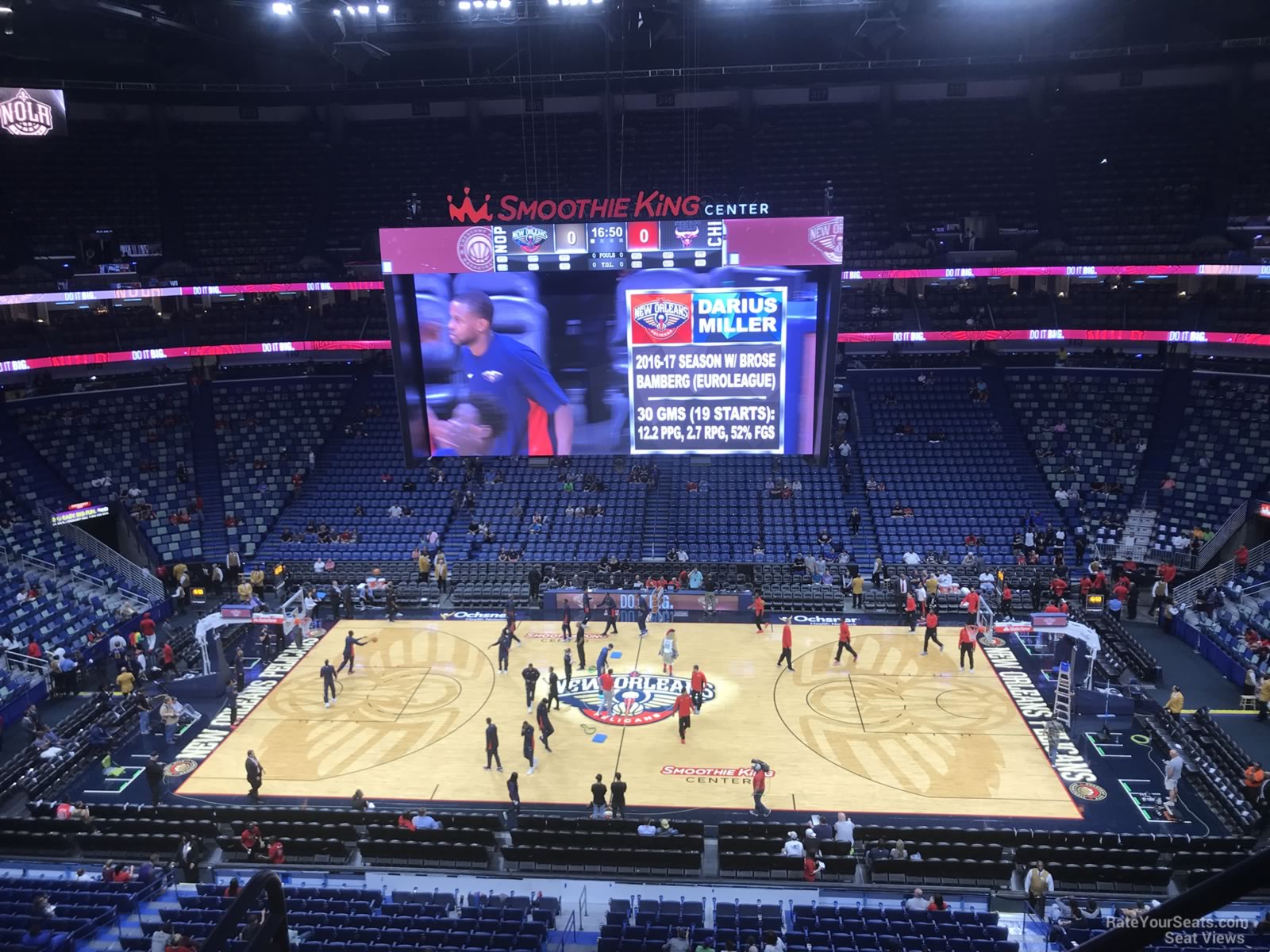 Smoothie King Center Seating Views