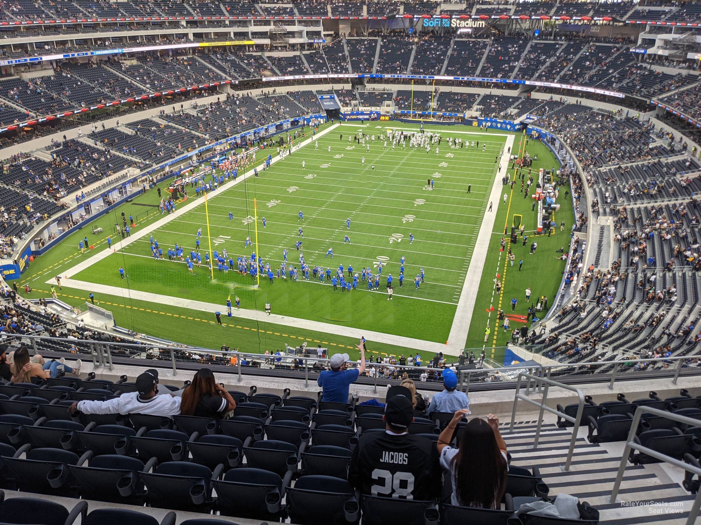 section 311, row 15 seat view  for football - sofi stadium