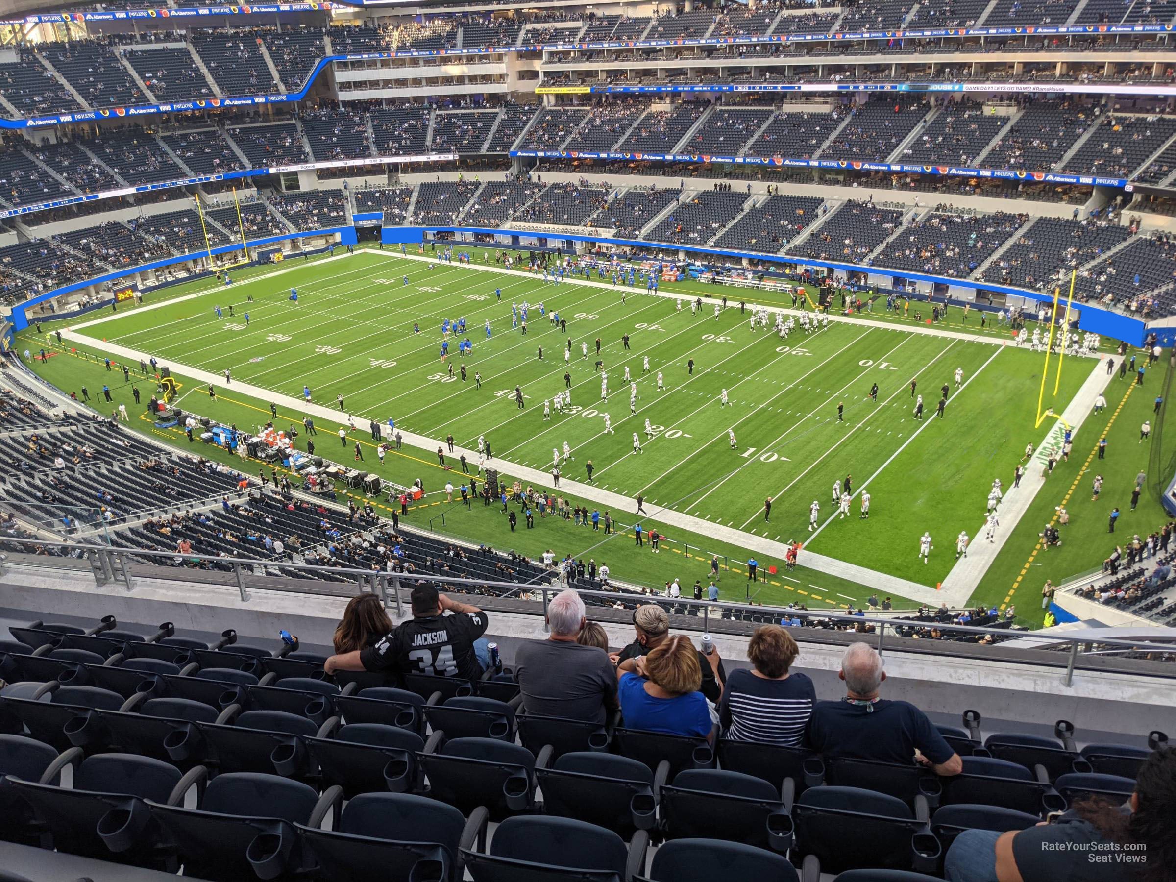 section 328, row 6 seat view  for football - sofi stadium