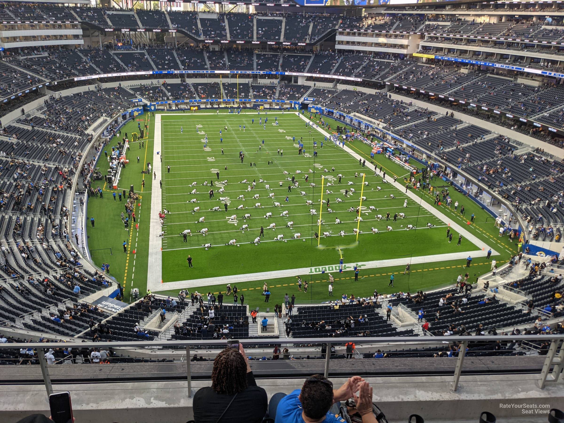 section 333, row 5 seat view  for football - sofi stadium