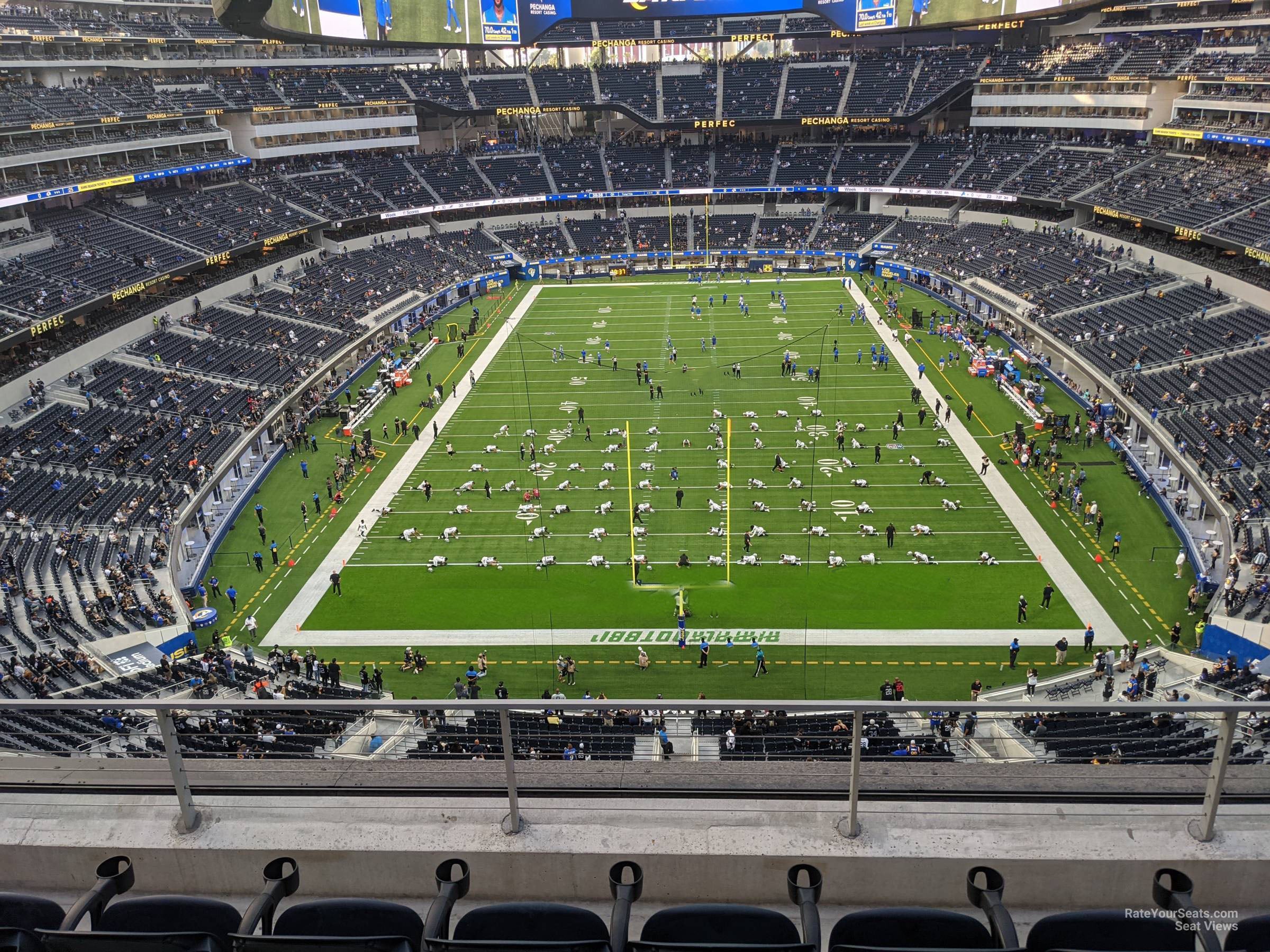 section 335, row 5 seat view  for football - sofi stadium