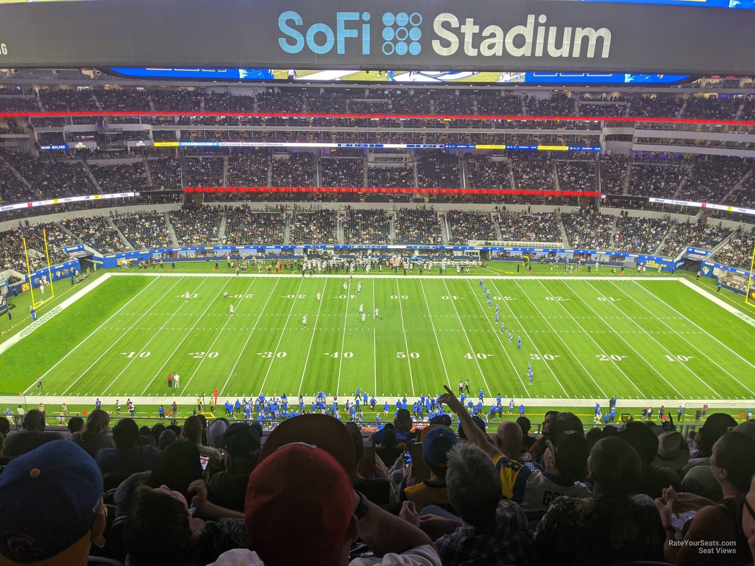section 349 seat view  for football - sofi stadium